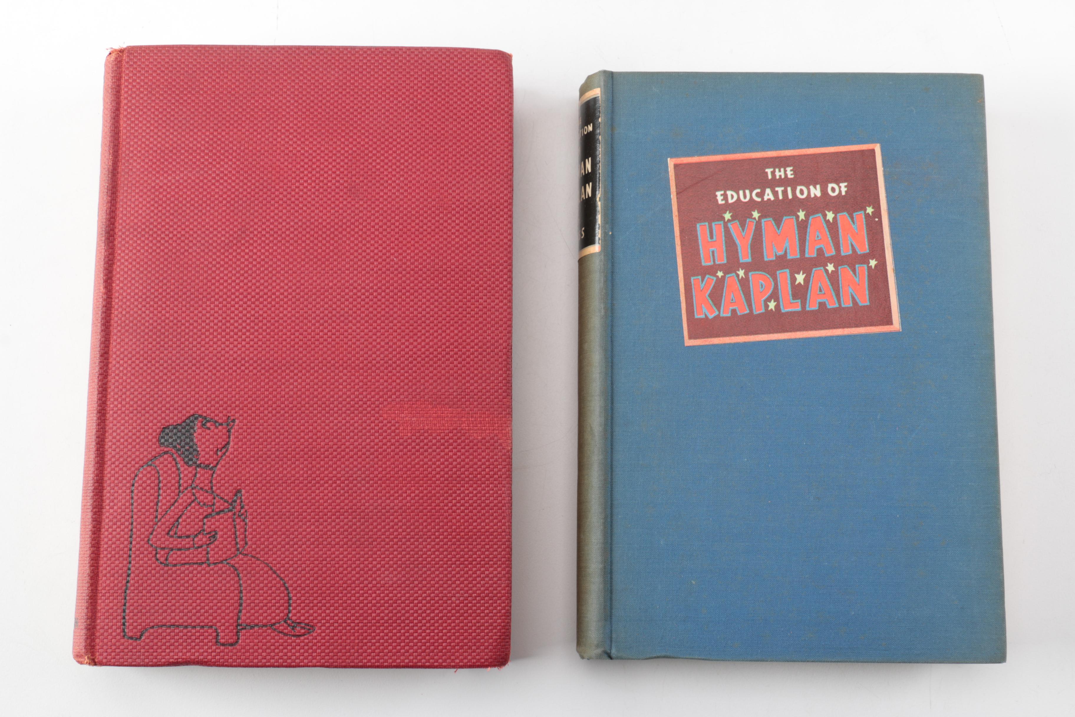 Nine Vintage Hardcover Books Featuring Roald Dahl and Ernest Hemingway