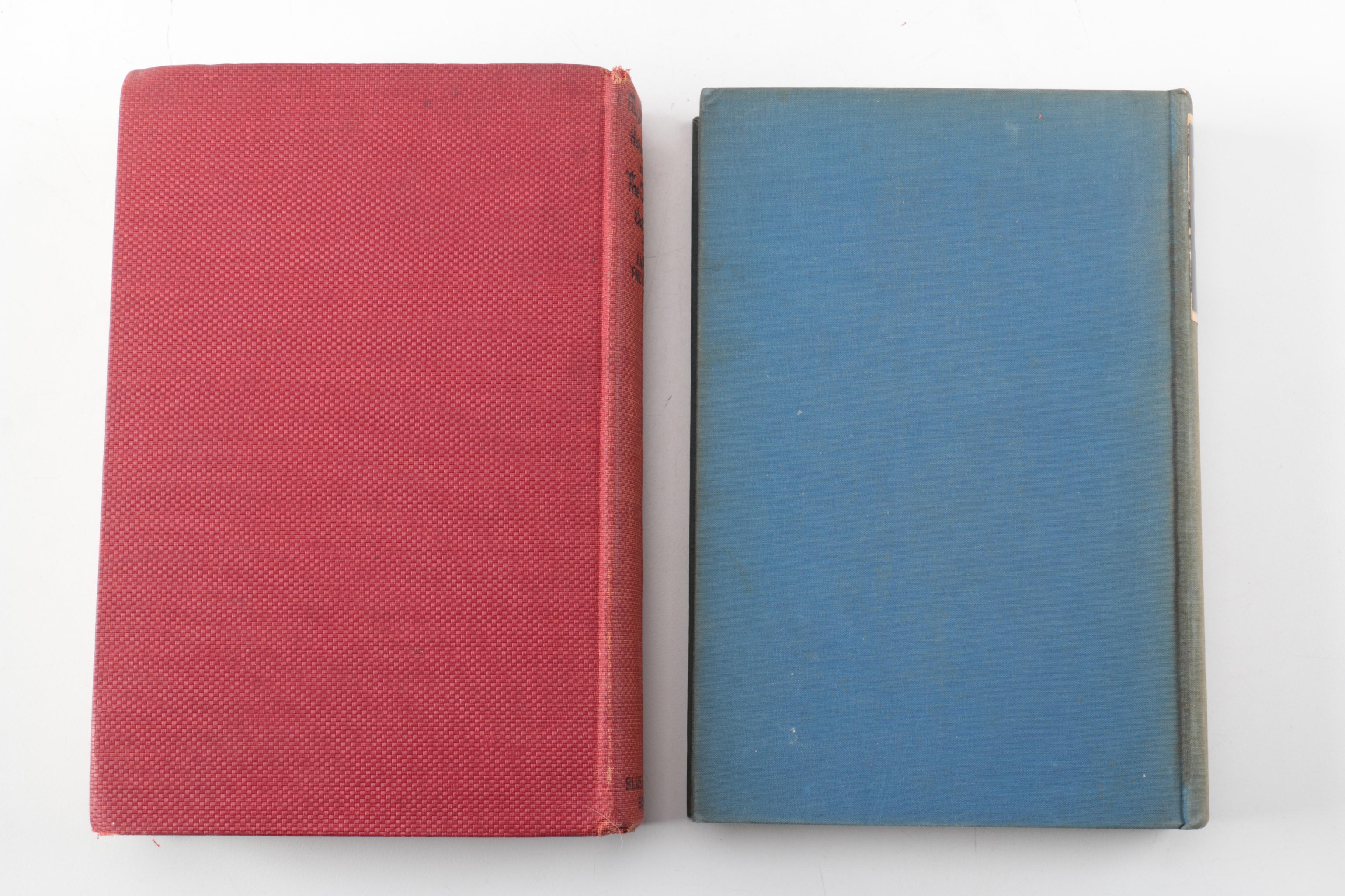 Nine Vintage Hardcover Books Featuring Roald Dahl and Ernest Hemingway