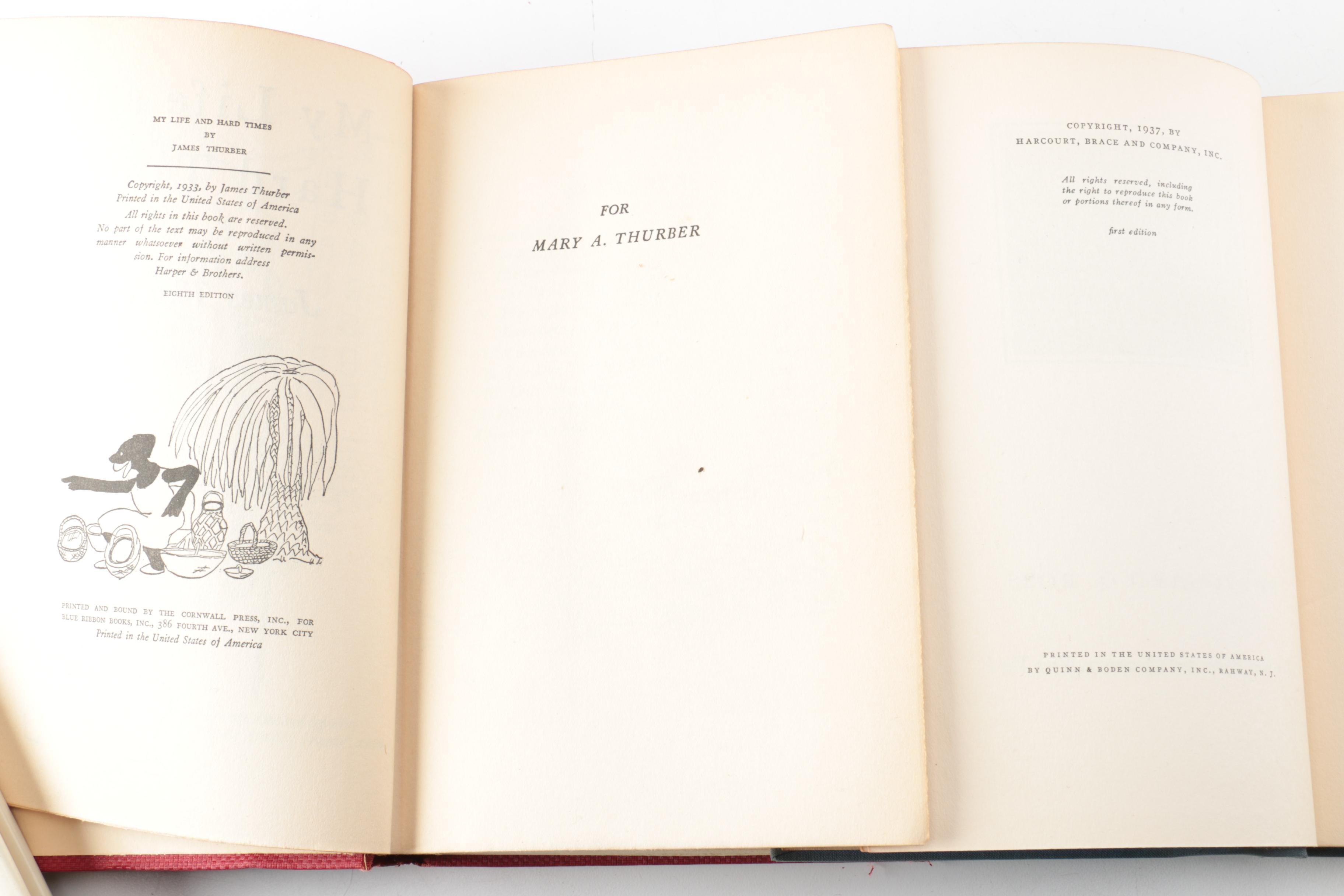 Nine Vintage Hardcover Books Featuring Roald Dahl and Ernest Hemingway