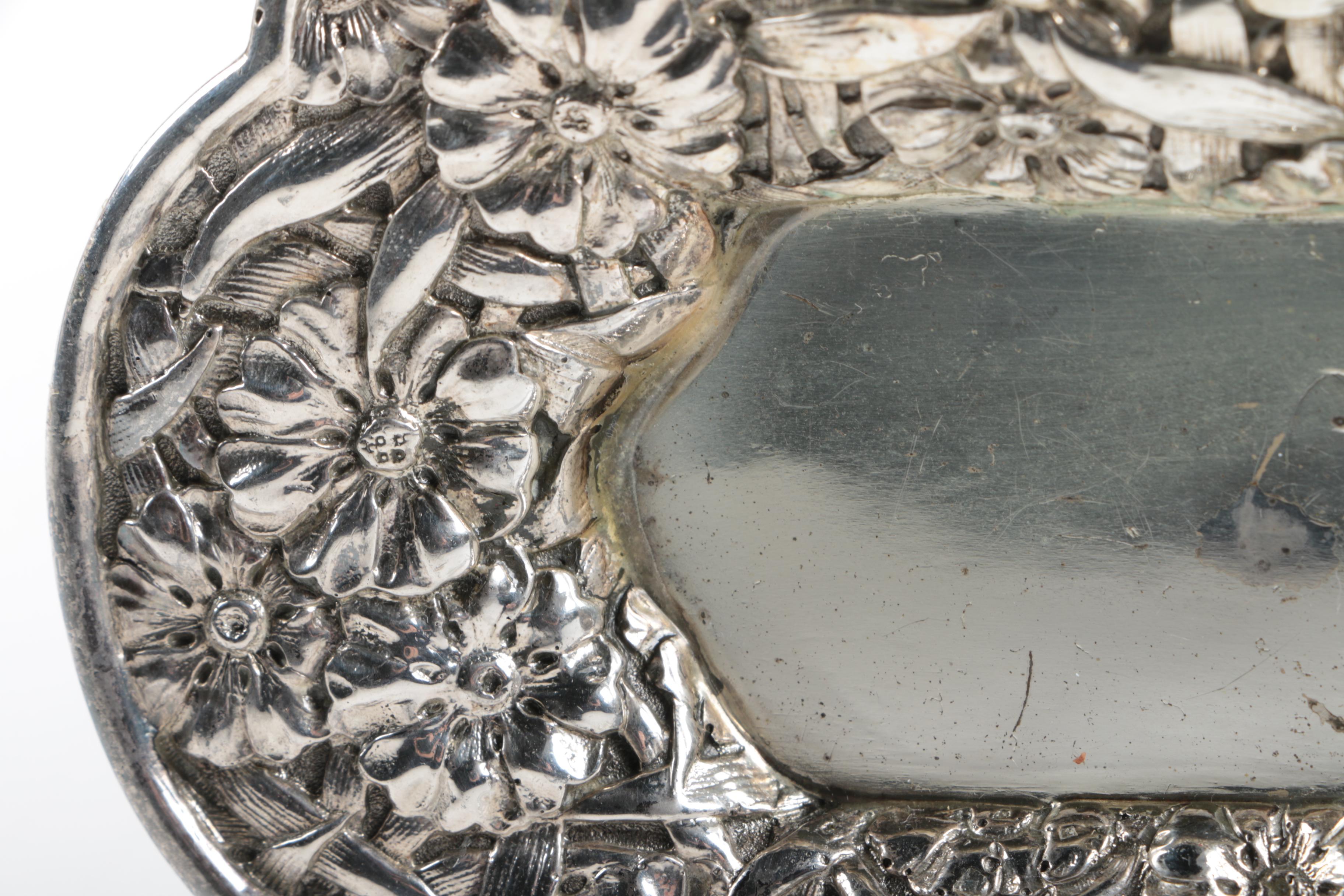 Repoussé Silver-Plated Tray