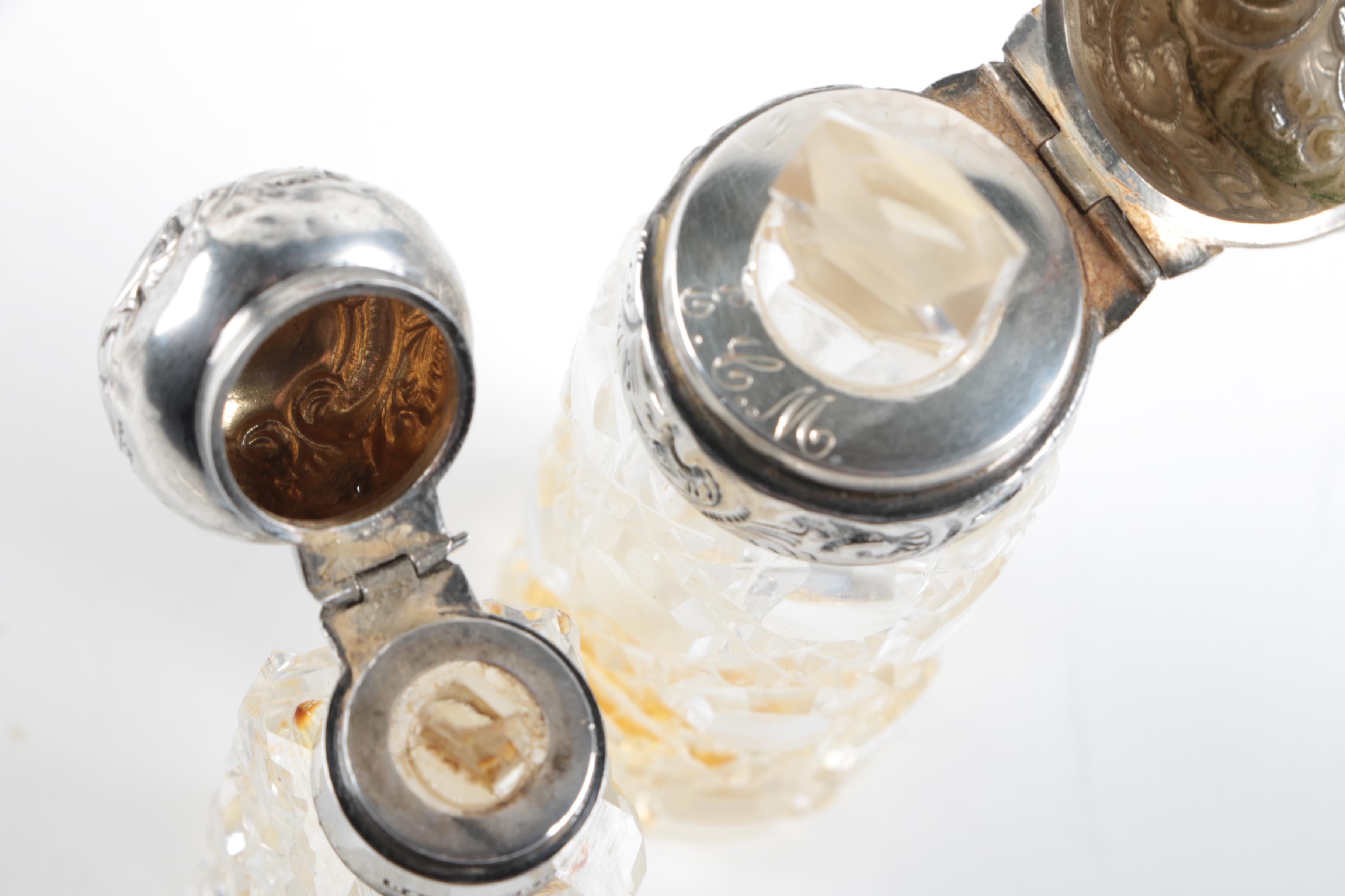 1893 William Stringer Mills London Powder Jar with Other Sterling Vanity Items