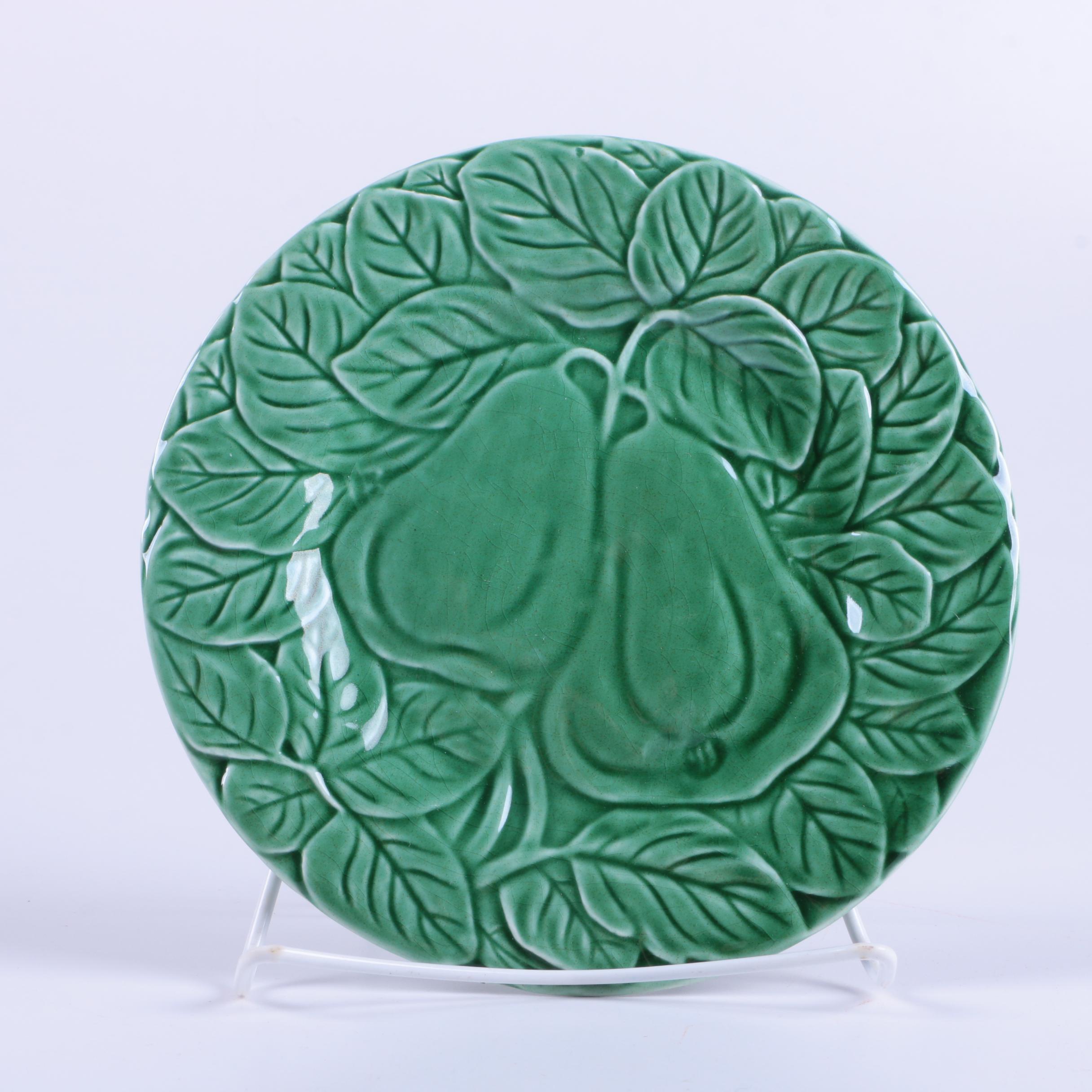 Portuguese Bordallo Pinheiro Stoneware Plates