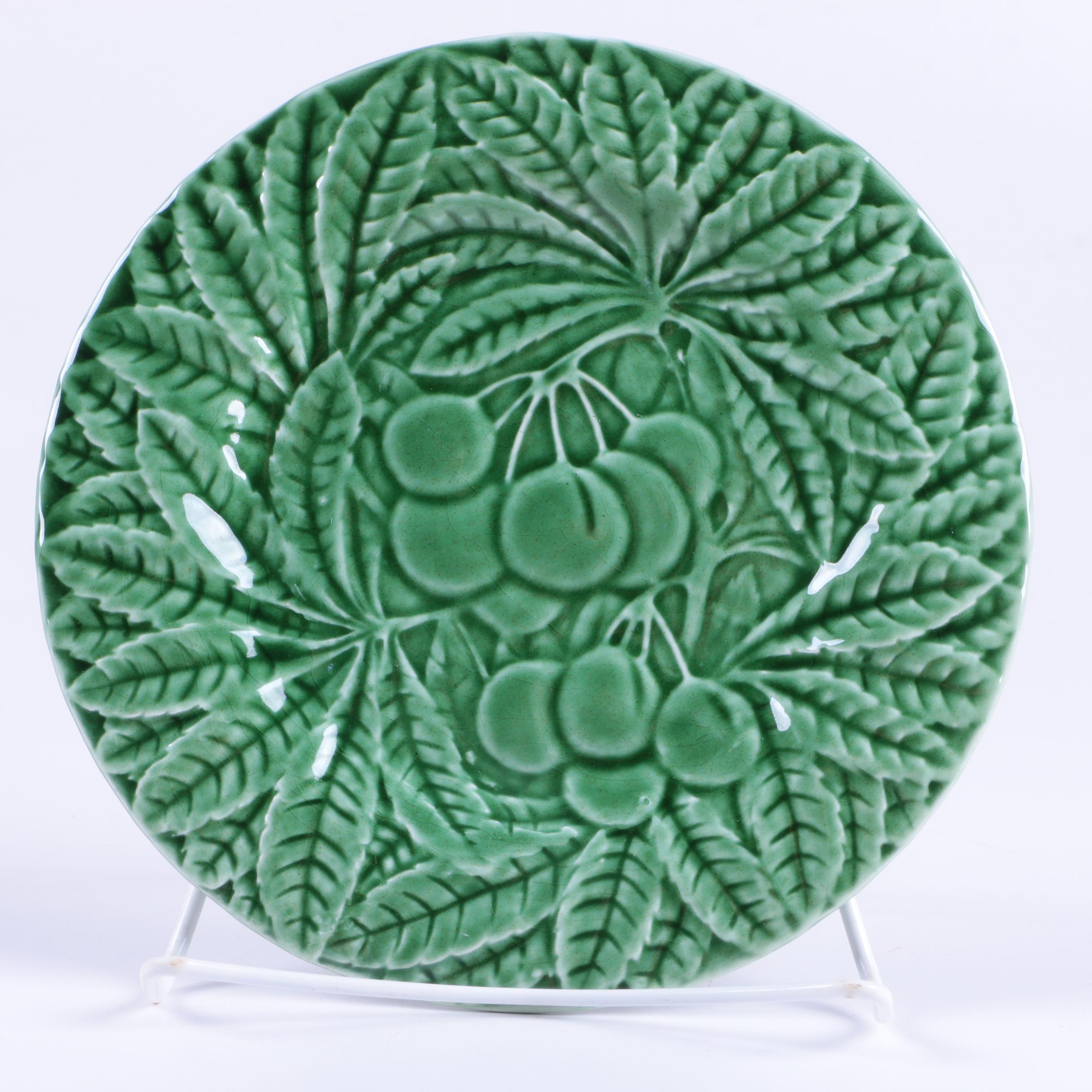 Portuguese Bordallo Pinheiro Stoneware Plates