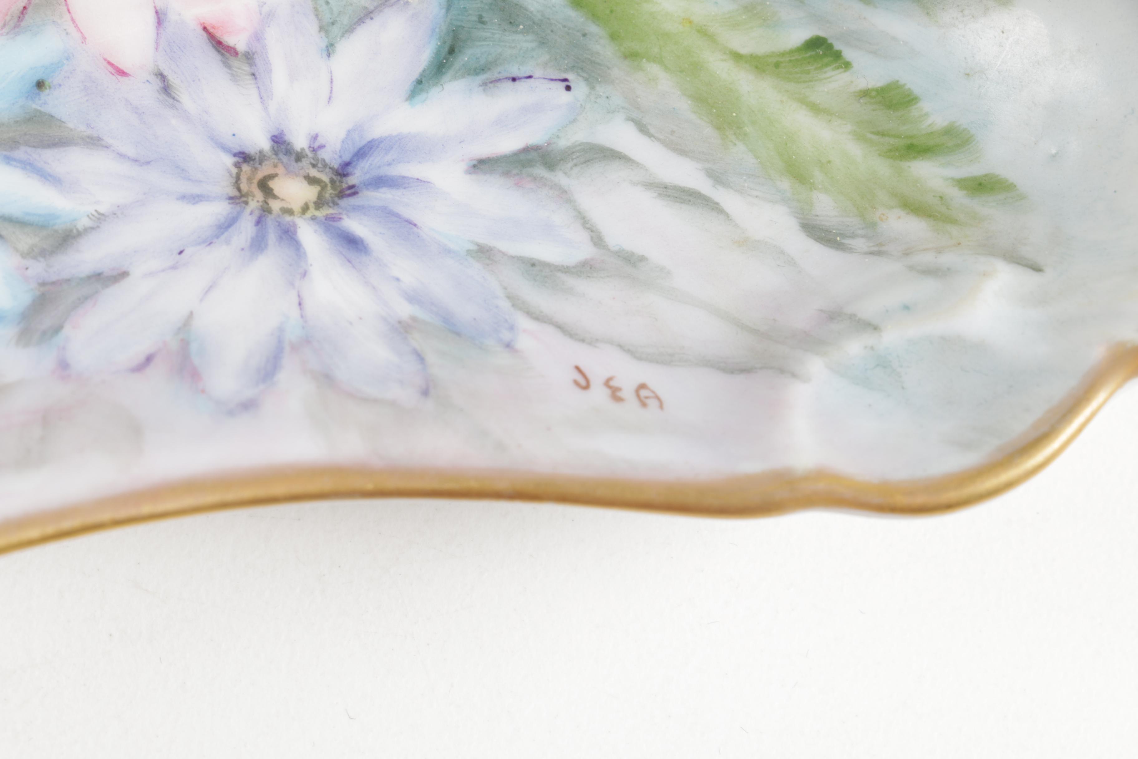 Ceramic Cup, Saucer, and Plate Assortment Including Belleek