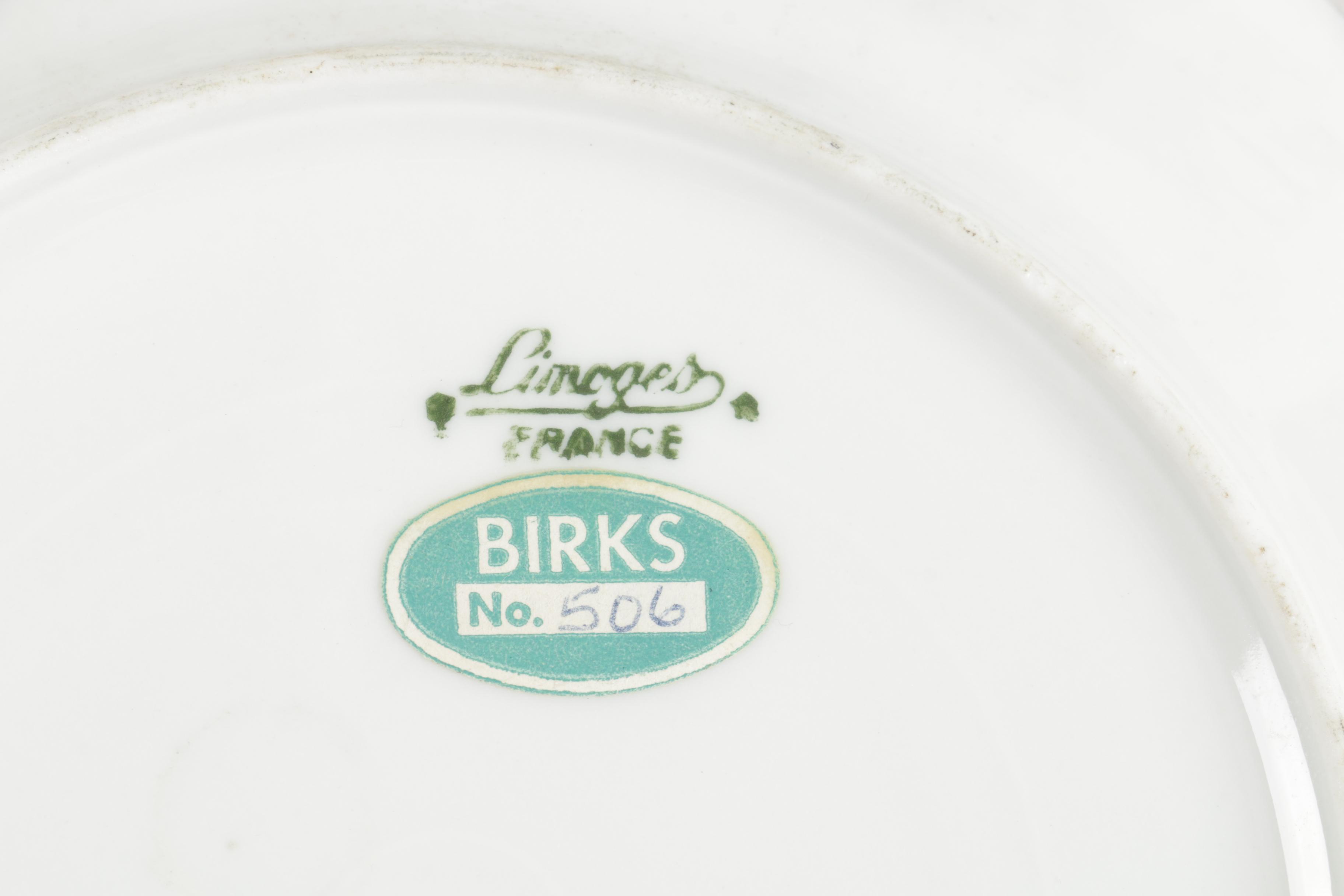 Ceramic Cup, Saucer, and Plate Assortment Including Belleek