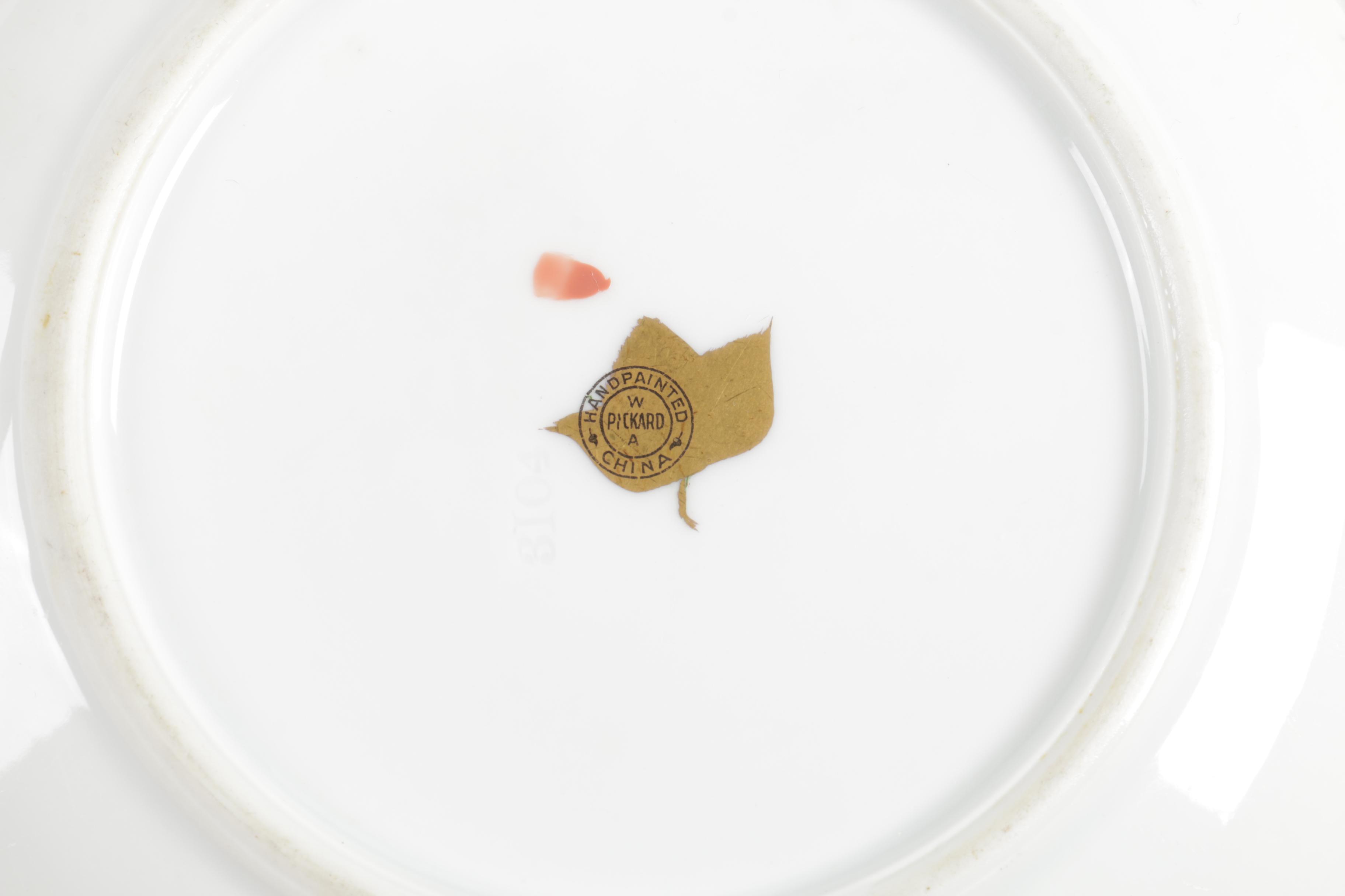 Ceramic Cup, Saucer, and Plate Assortment Including Belleek