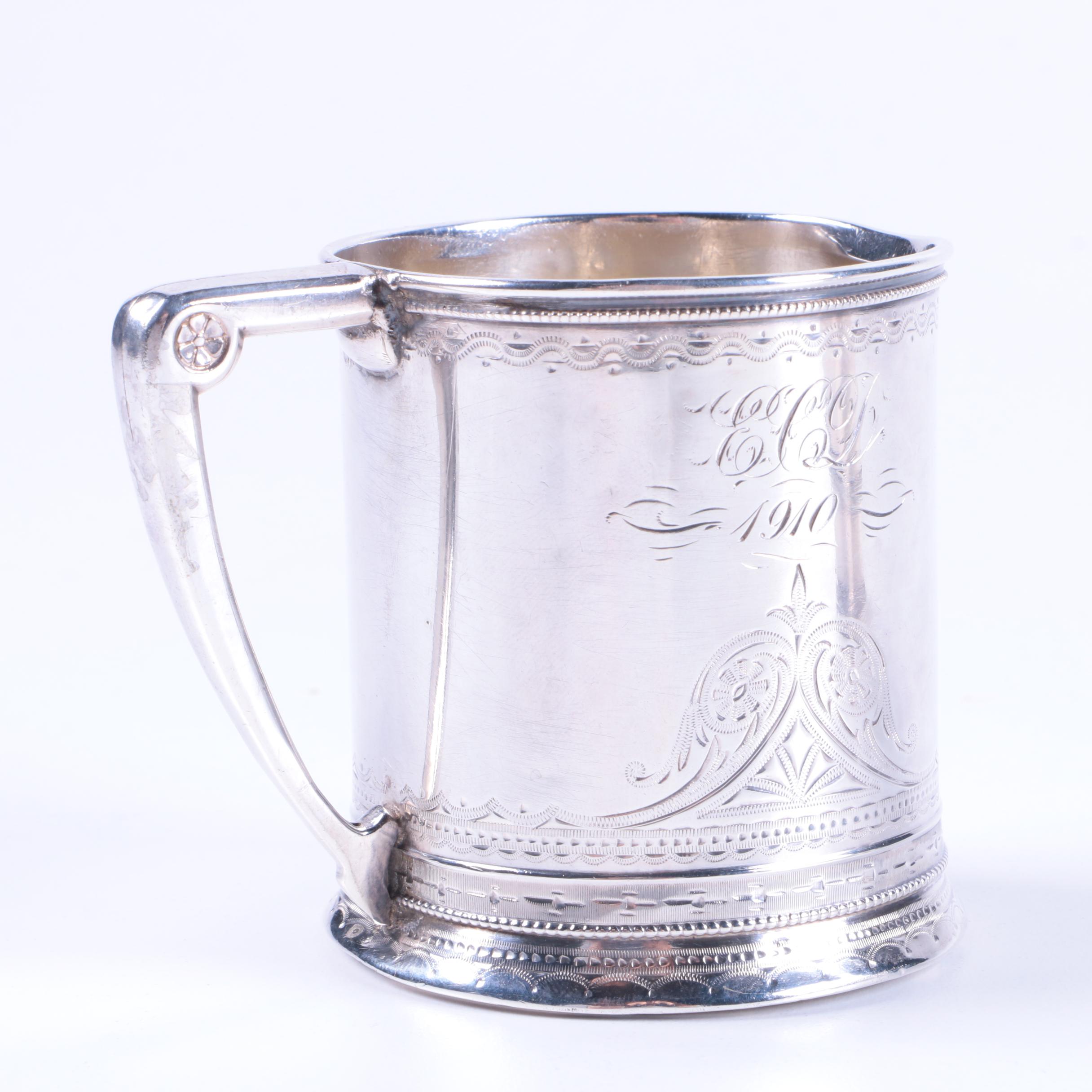 19th Century Gorham Sterling Silver Tankard and Bucket