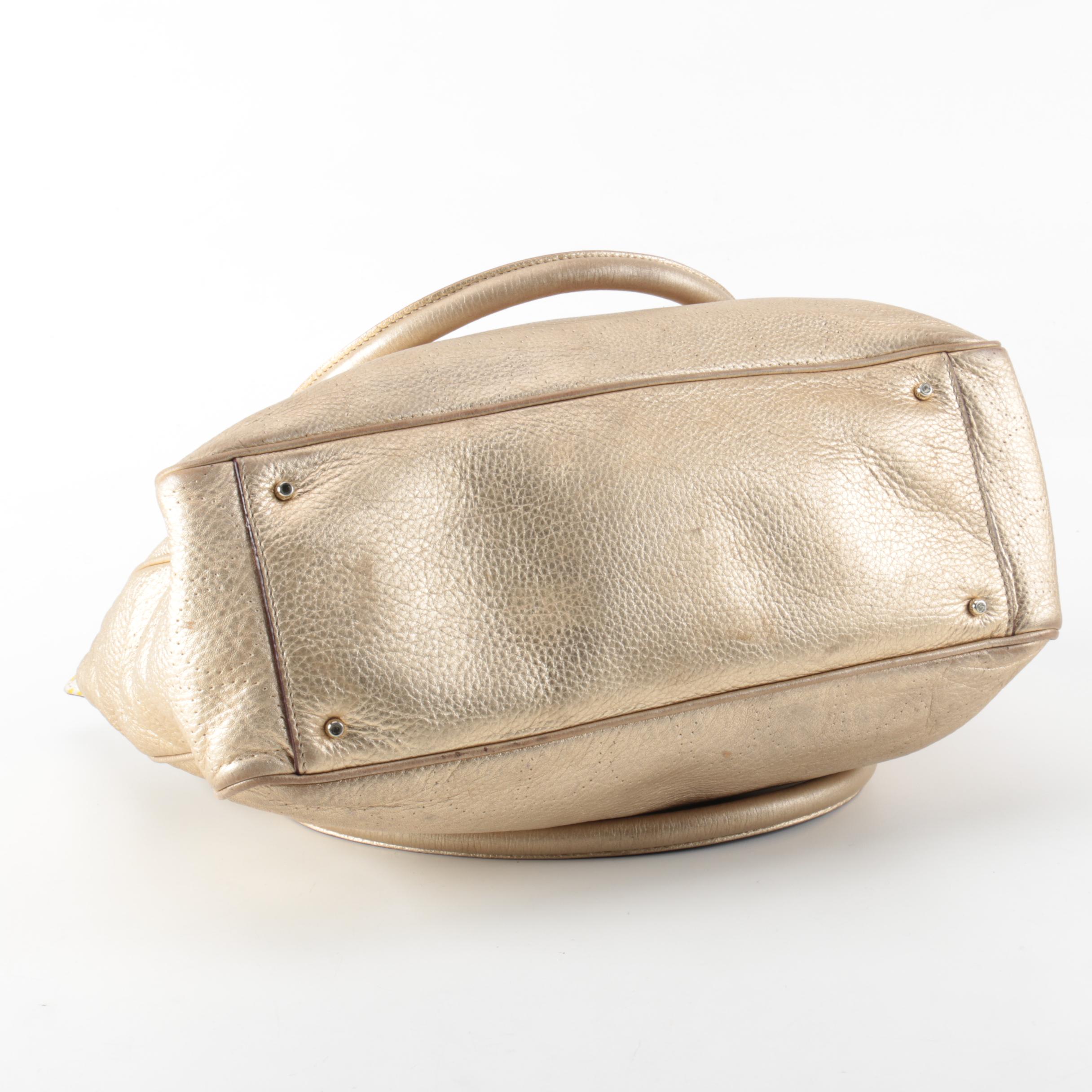 Kate Spade Metallic Dot Noel Perforated Leather Tote