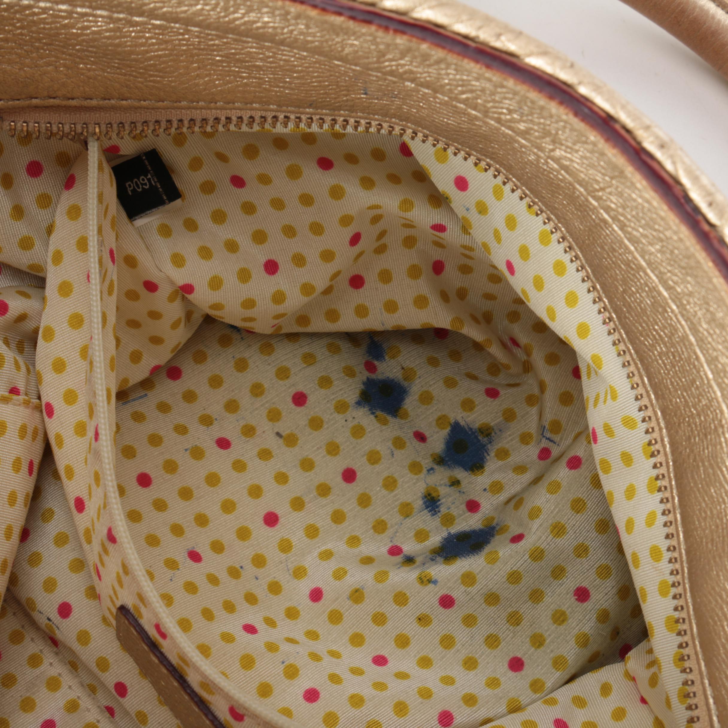 Kate Spade Metallic Dot Noel Perforated Leather Tote