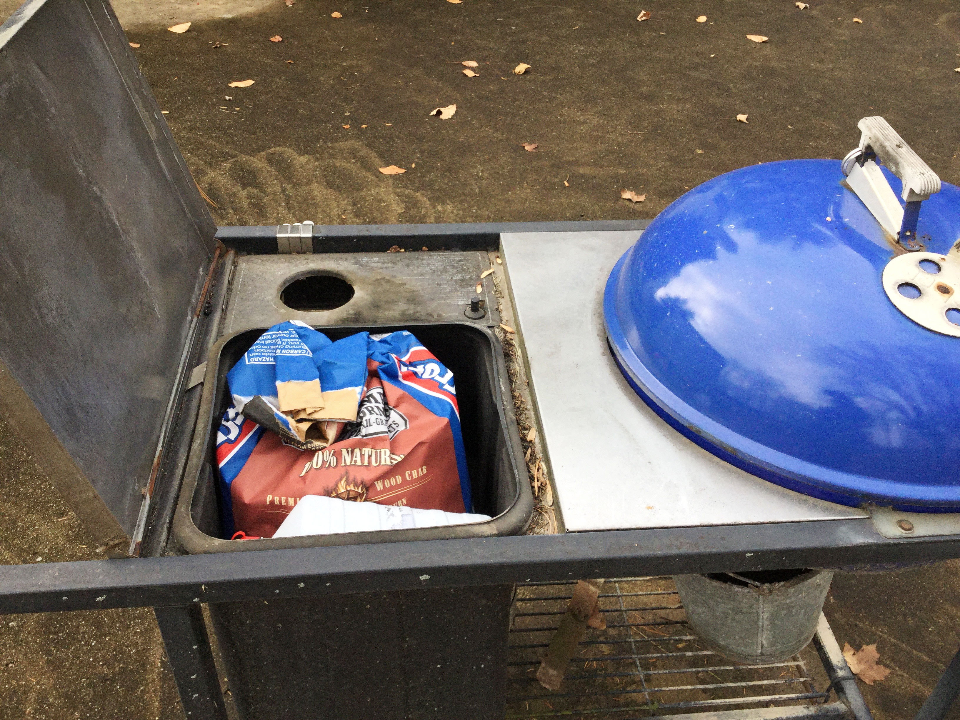 Weber Charcoal Grill Station