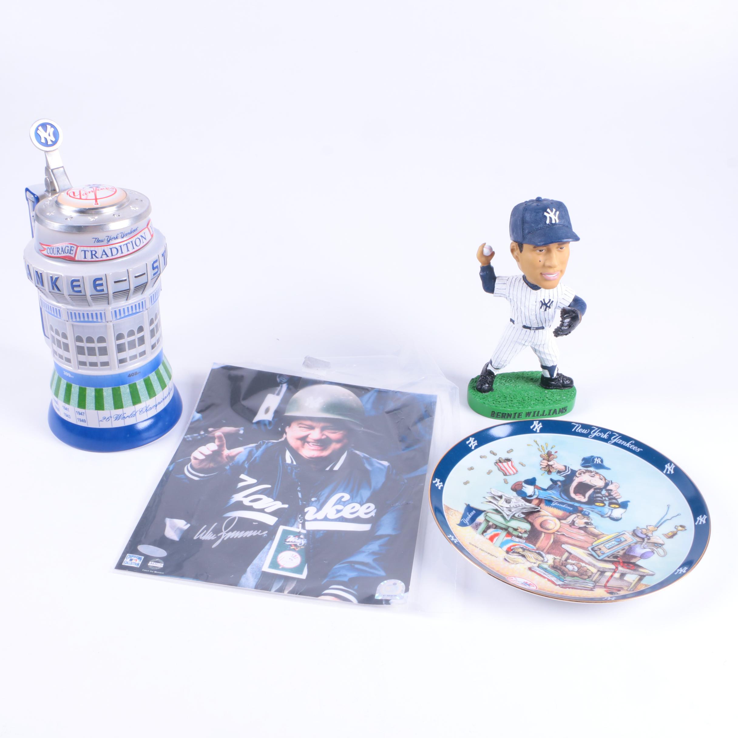 Yankees Memorabilia Featuring Bernie Williams Bobblehead