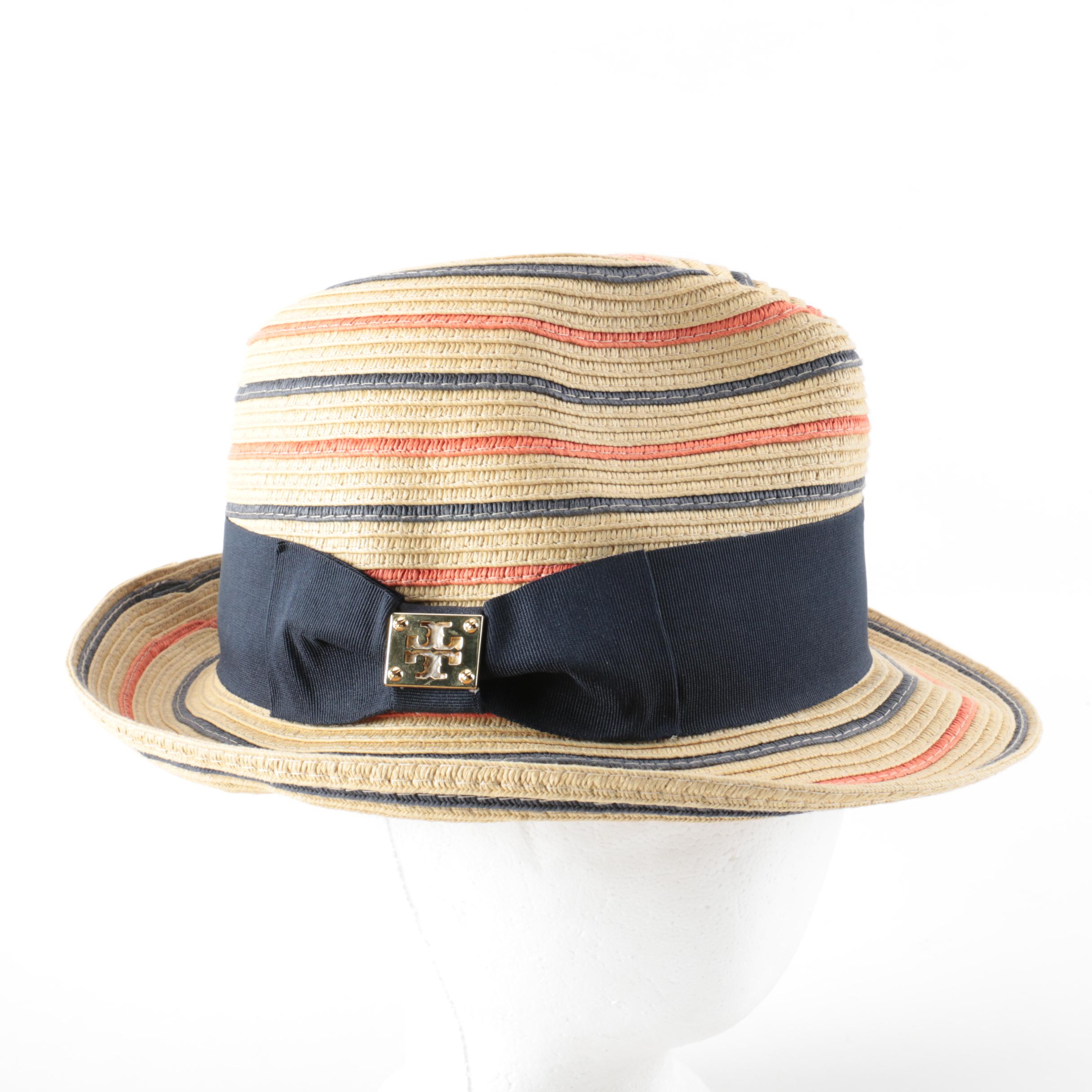 Women's Tory Burch Straw Fedoras