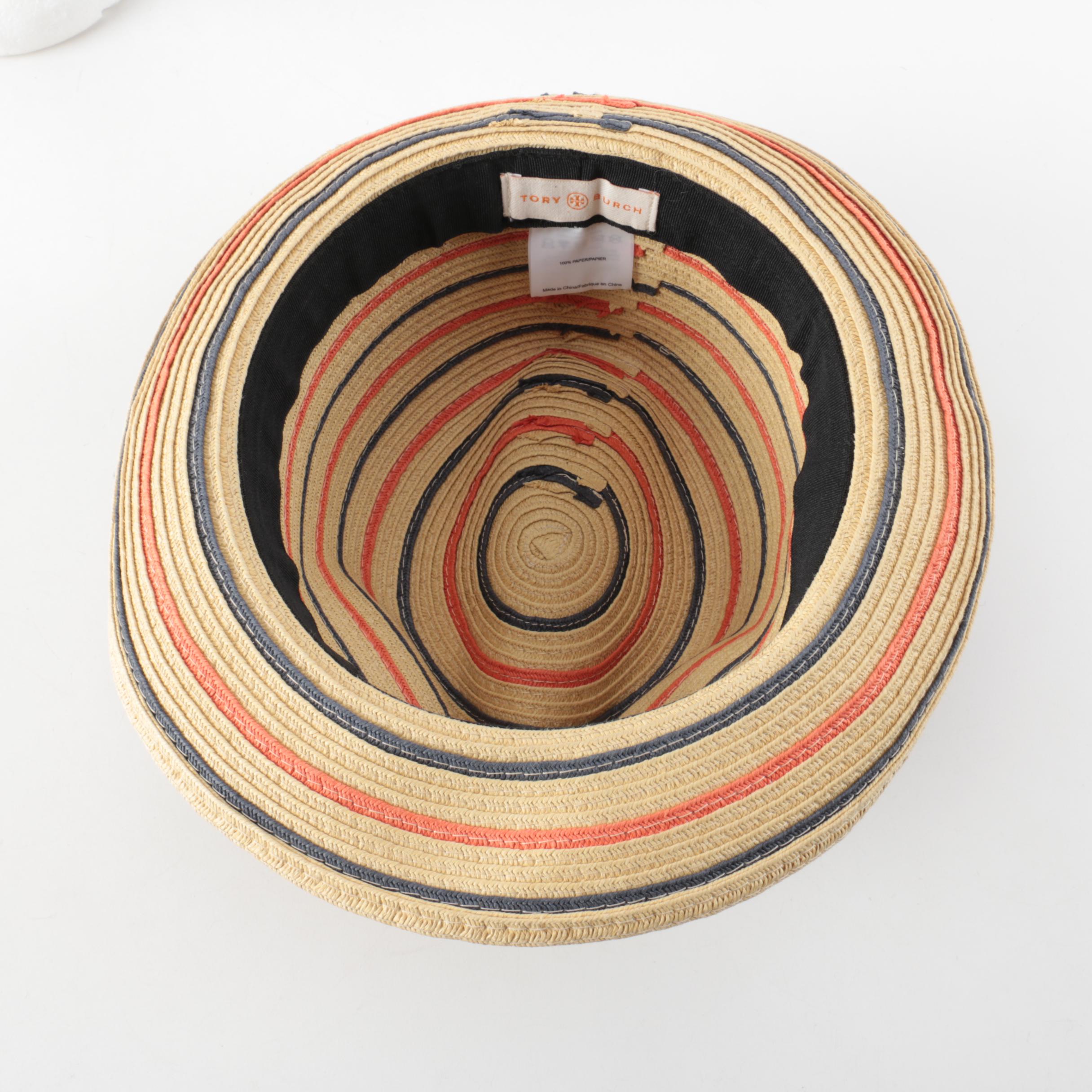 Women's Tory Burch Straw Fedoras