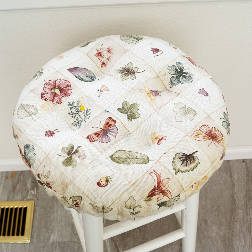 Upholstered Painted Bar Stool