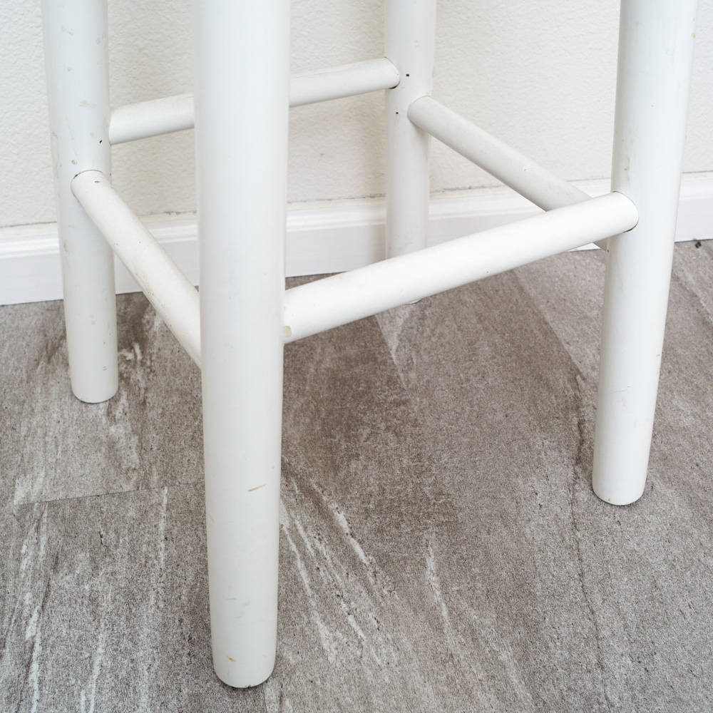 Upholstered Painted Bar Stool