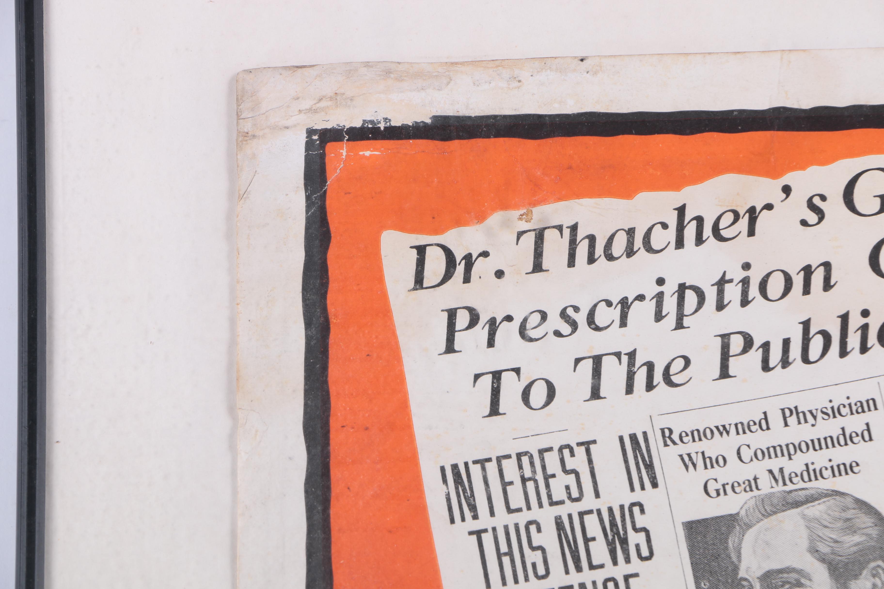 Vintage Advertisement for "Dr. Thatcher's Liver & Blood Syrup"
