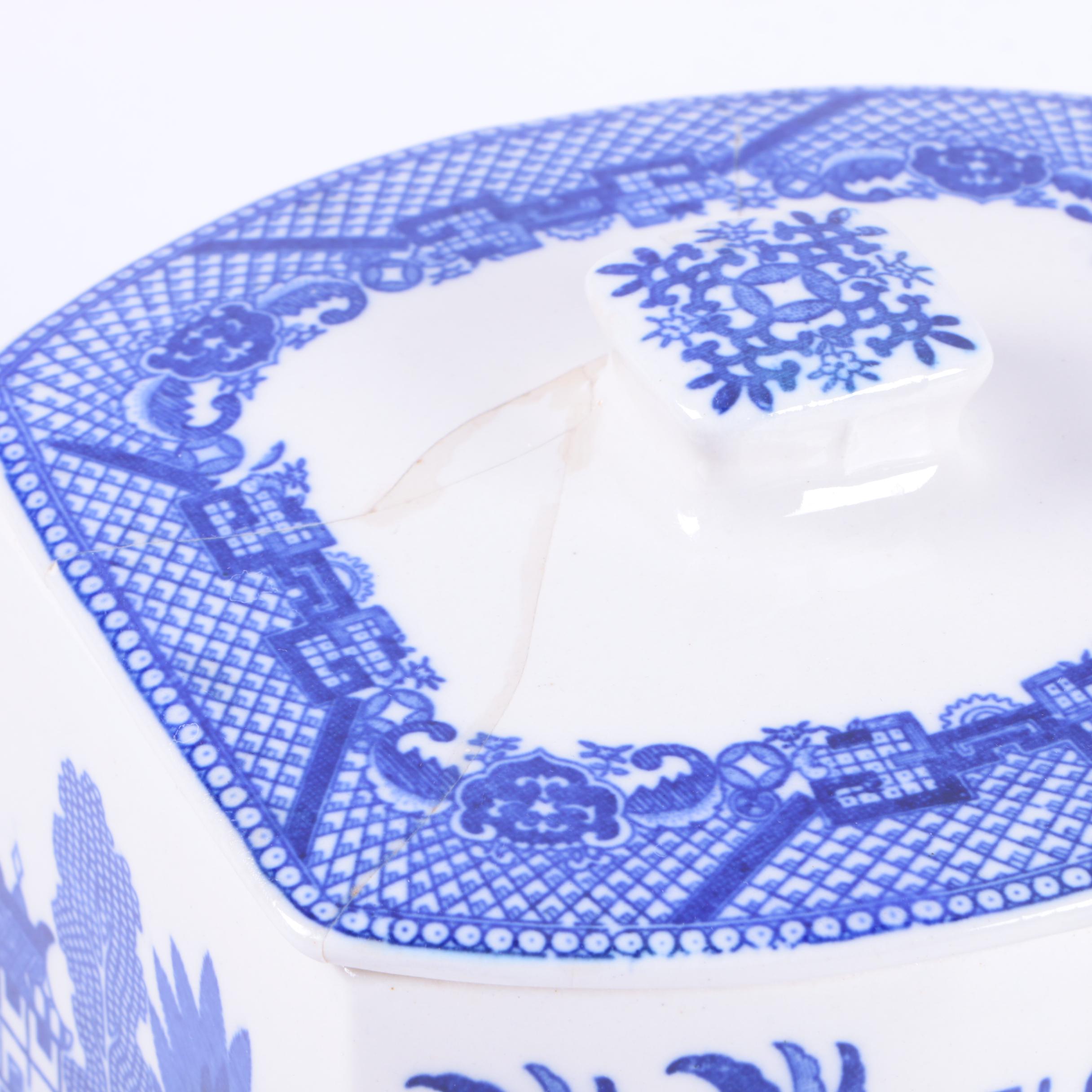 Blue Willow Ceramic Canister Set