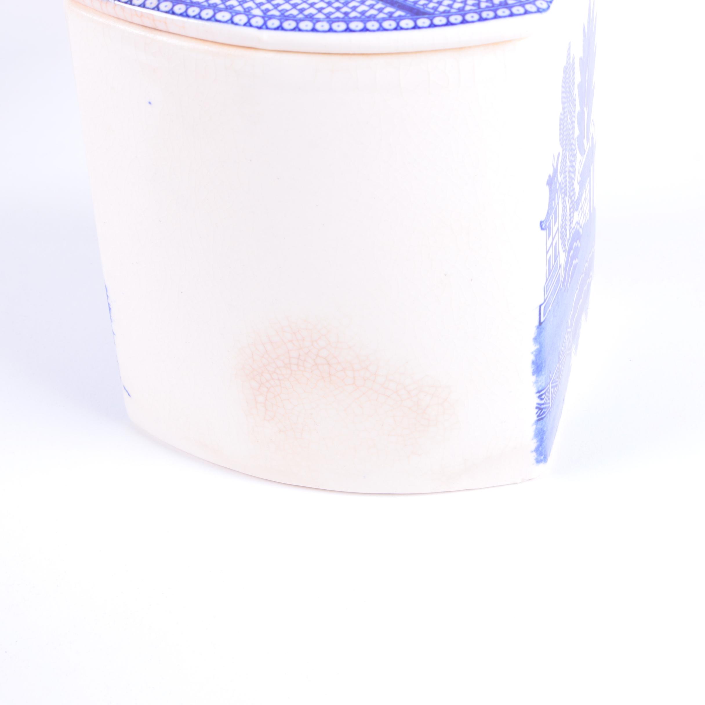 Blue Willow Ceramic Canister Set