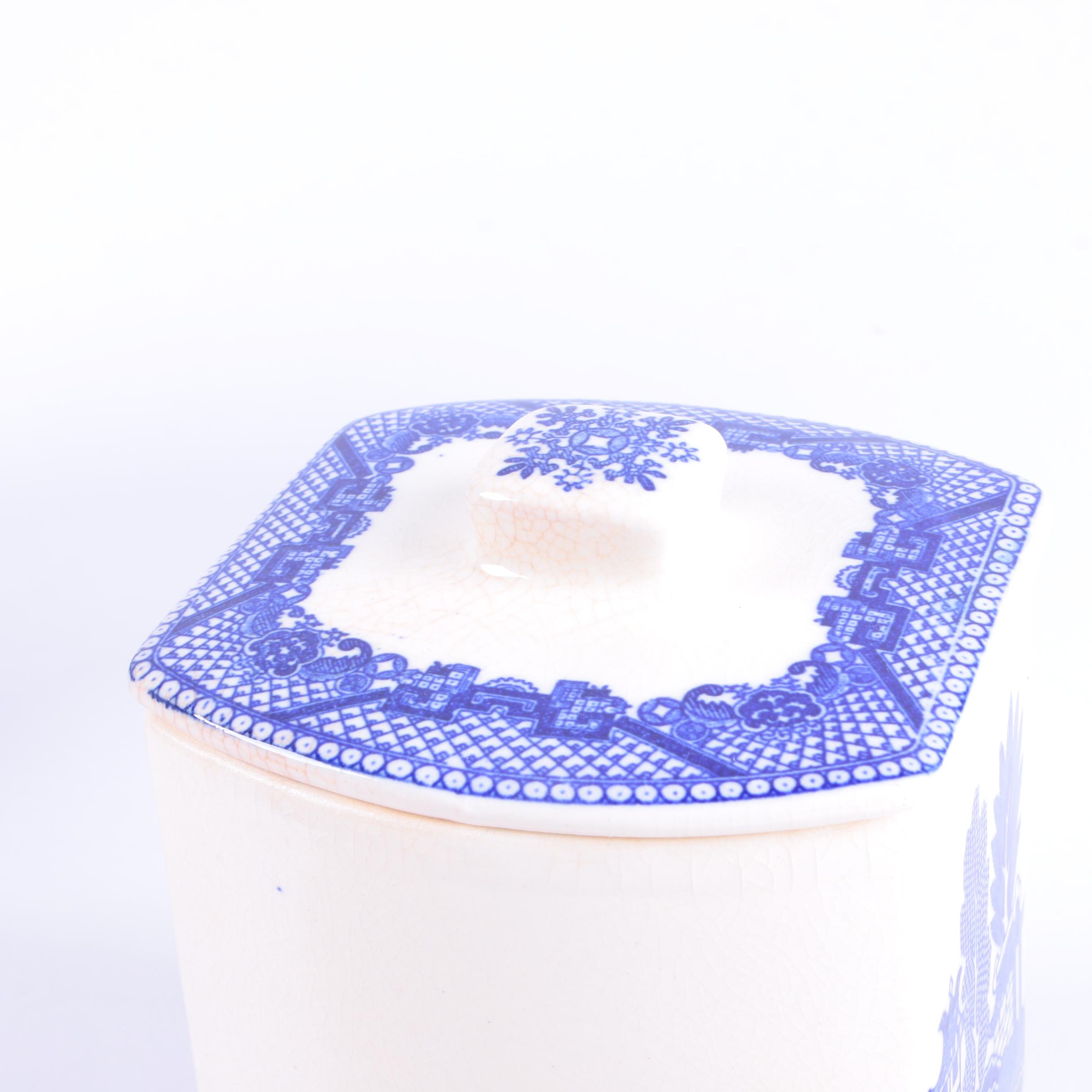 Blue Willow Ceramic Canister Set