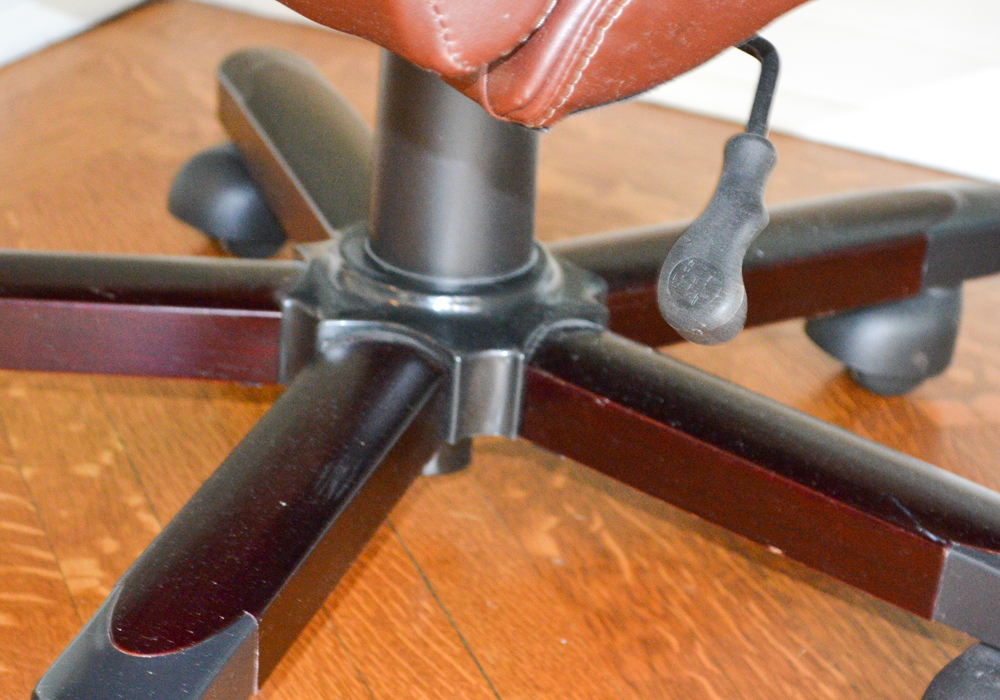 Brown Leatherette Office Armchair by Swinton Avenue Trading