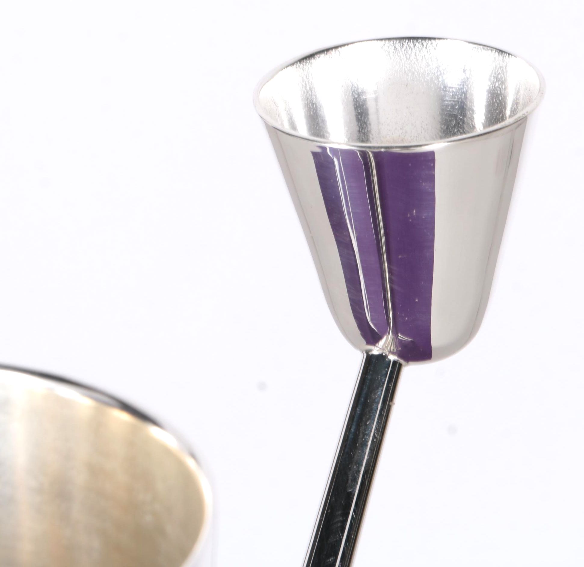 Metal Vase with Branched Candleholders