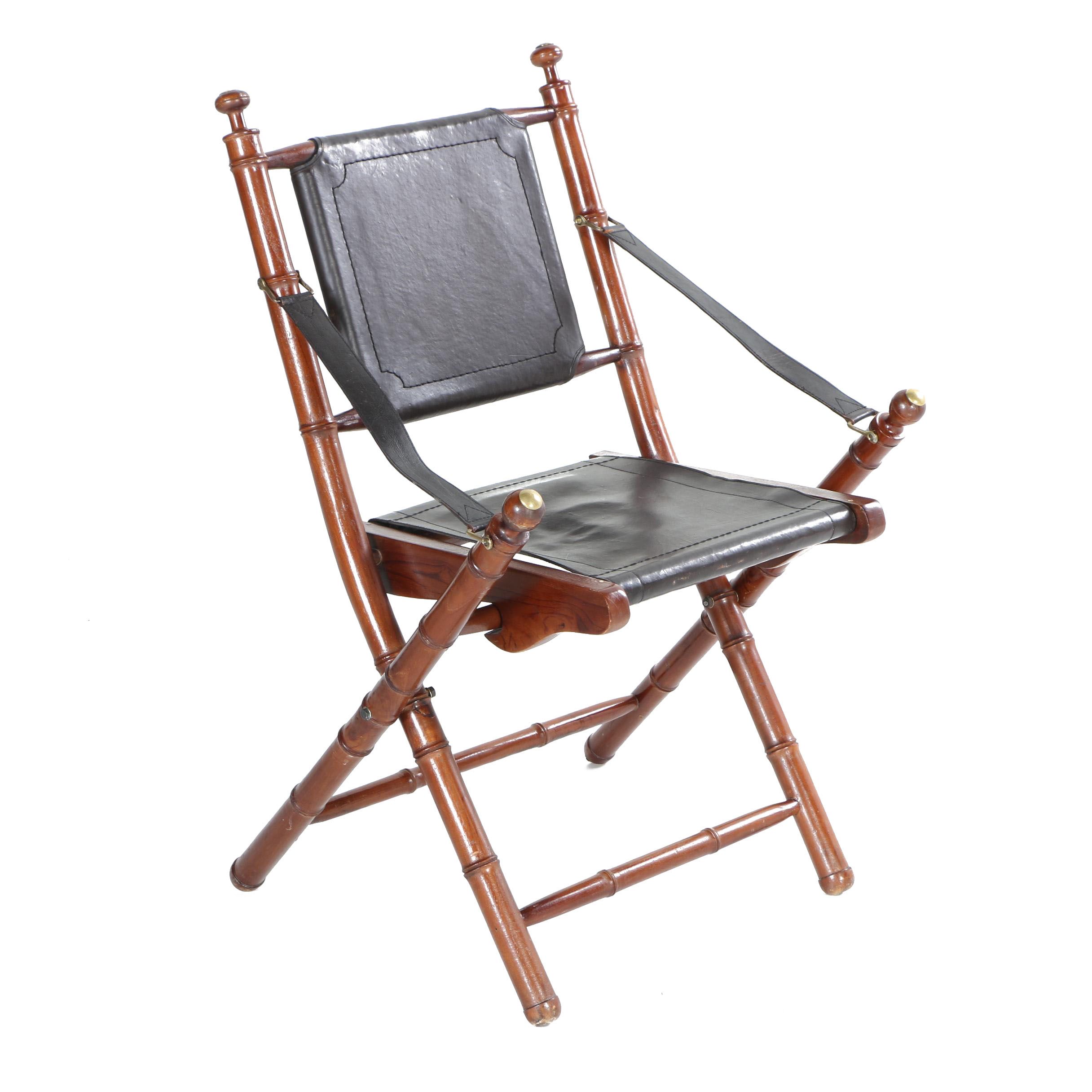 Folding Faux Bamboo Chairs by IMAX Worldwide Imports