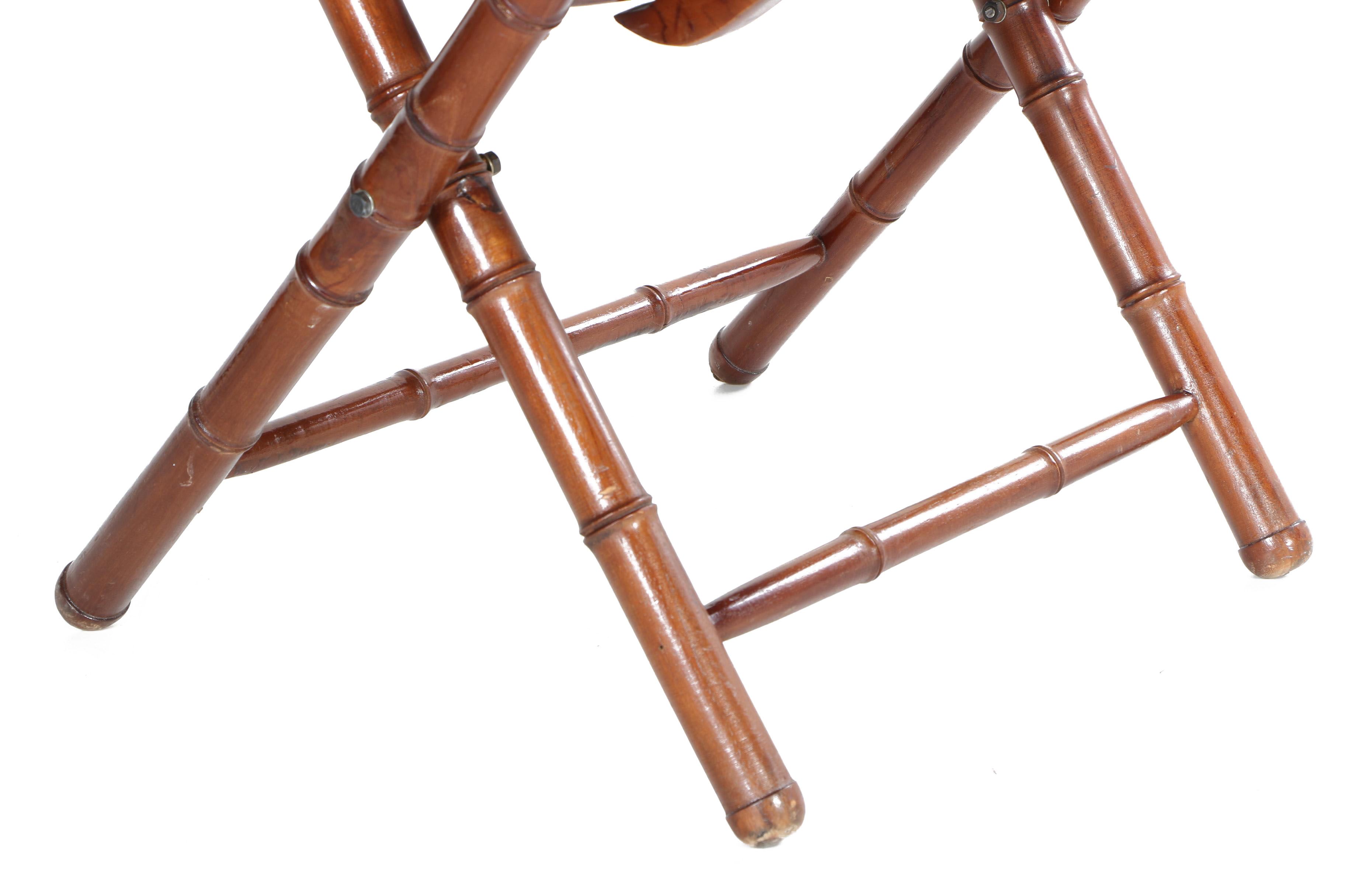 Folding Faux Bamboo Chairs by IMAX Worldwide Imports