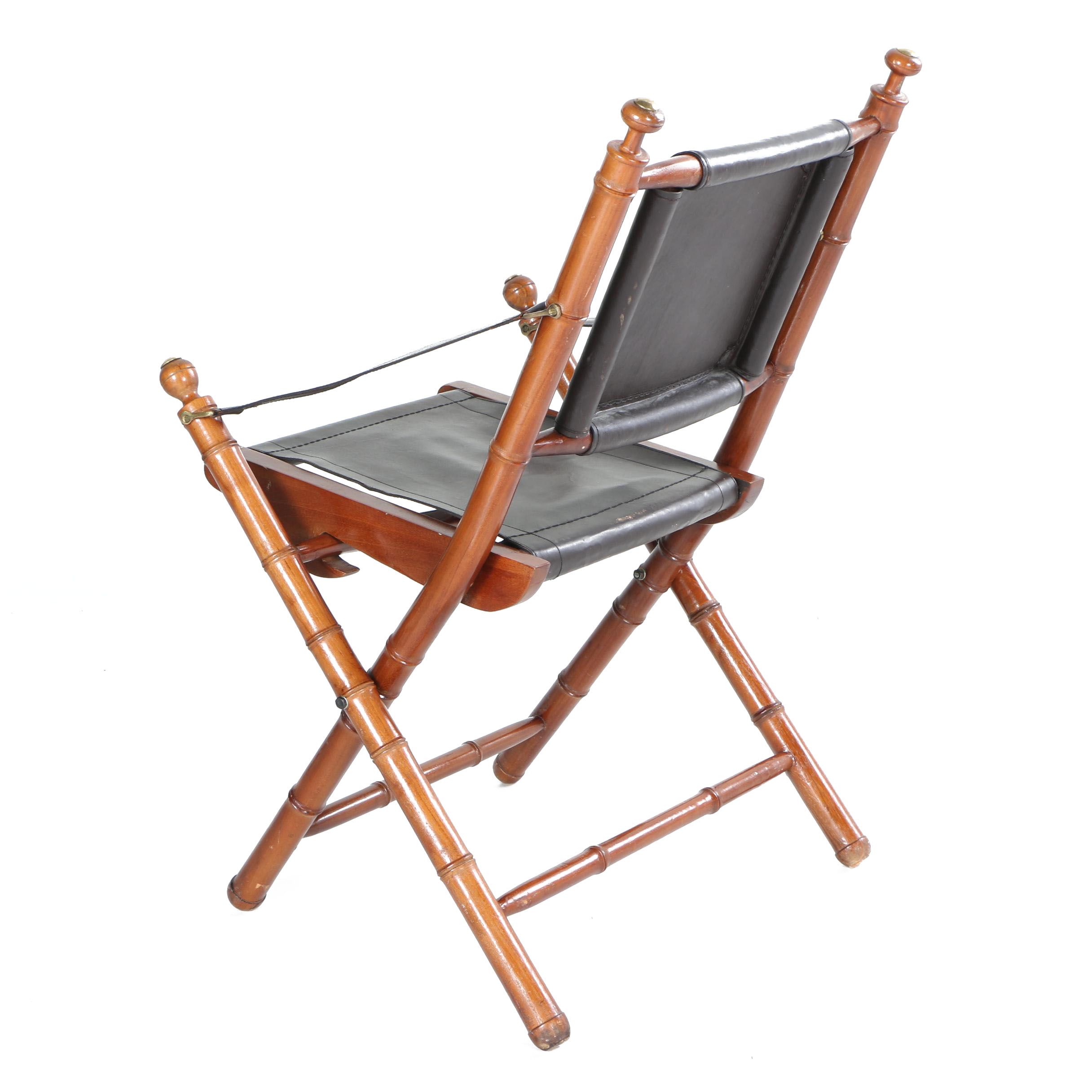 Folding Faux Bamboo Chairs by IMAX Worldwide Imports