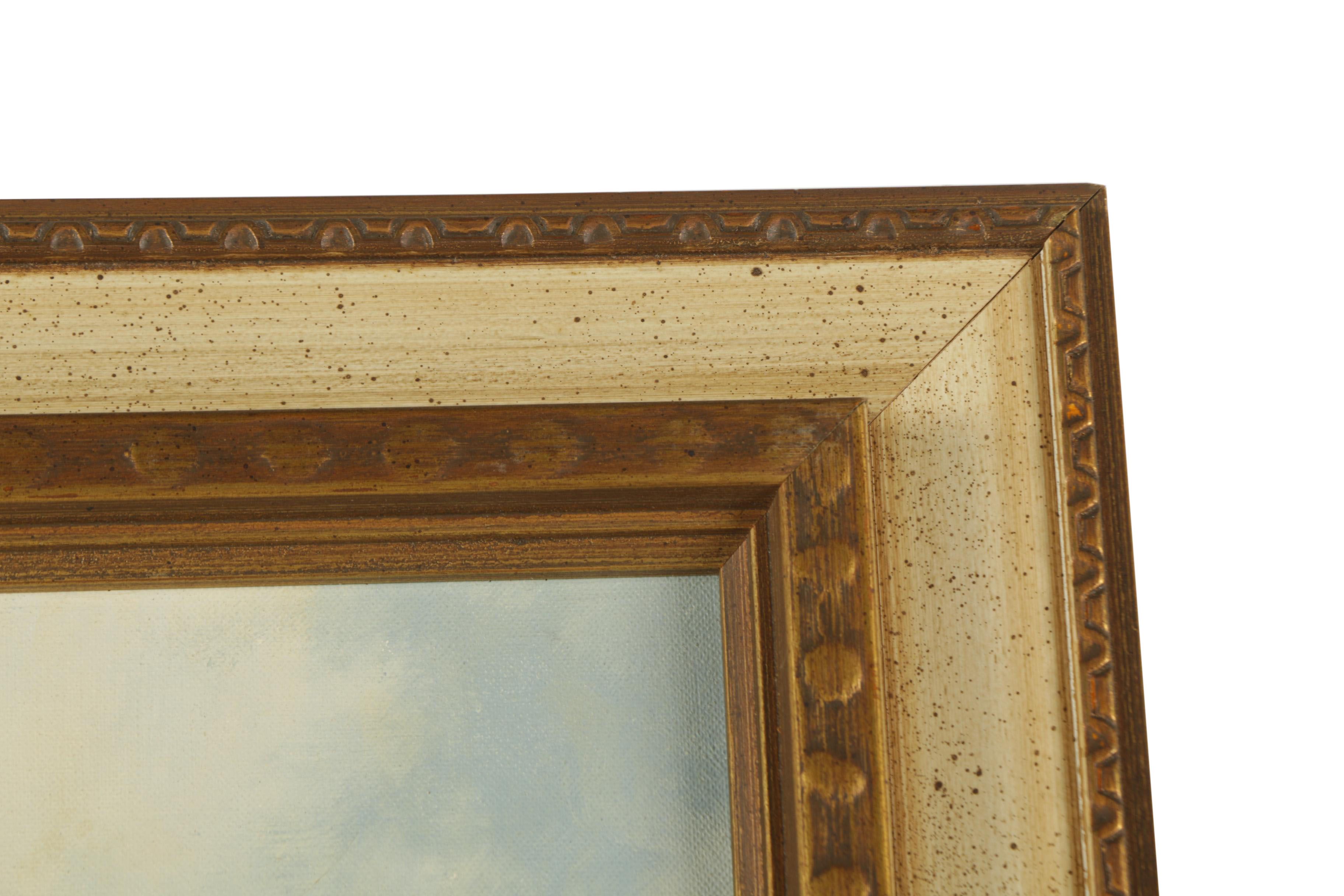 Oil Painting on Canvas of a Tudor Style Town