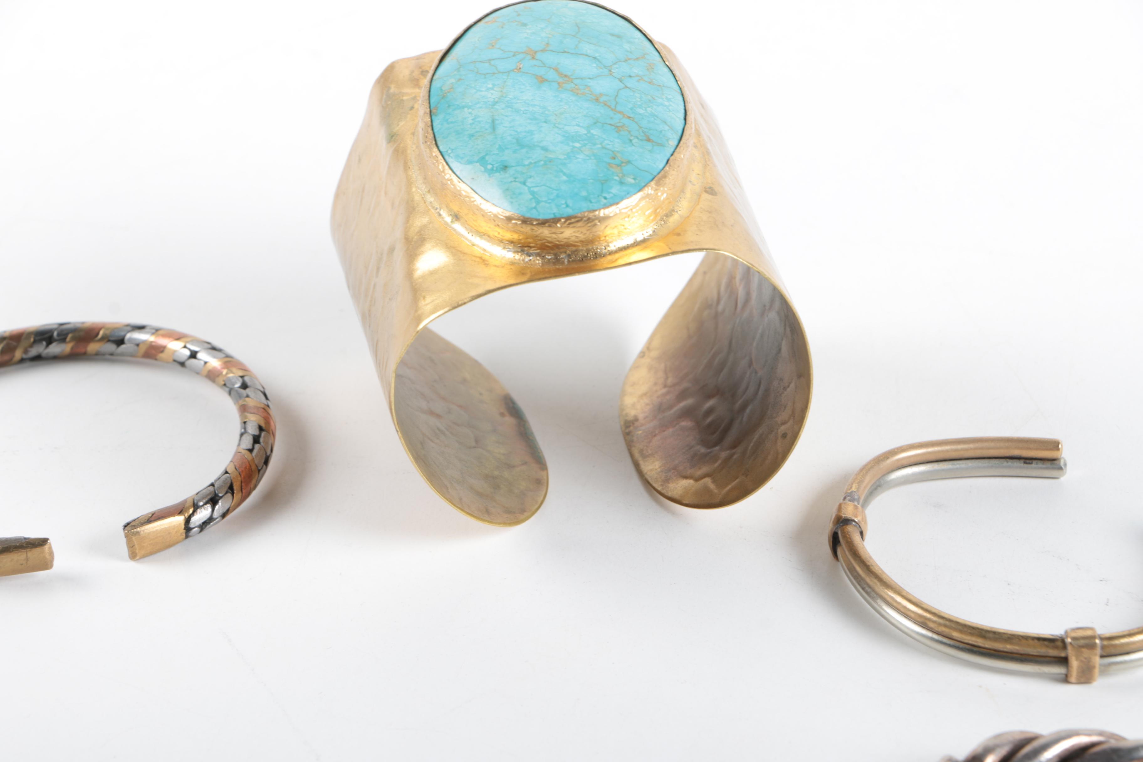 Grouping of Bracelets Including Sterling Silver