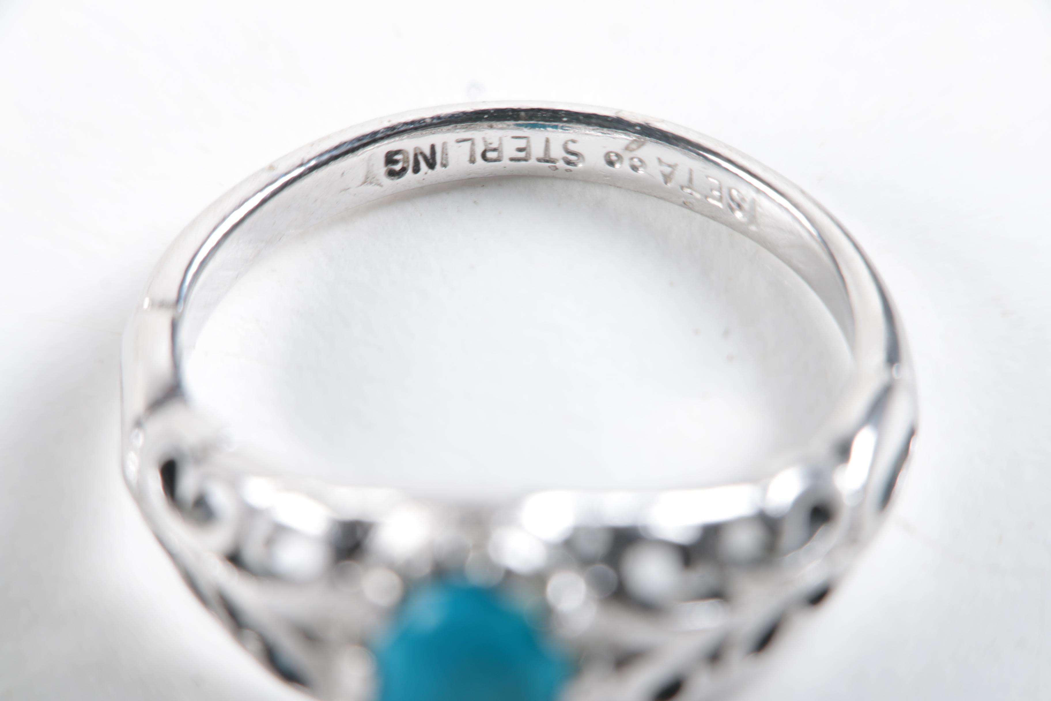 Sterling Silver Jewelry Assortment Including Amethyst and Howlite