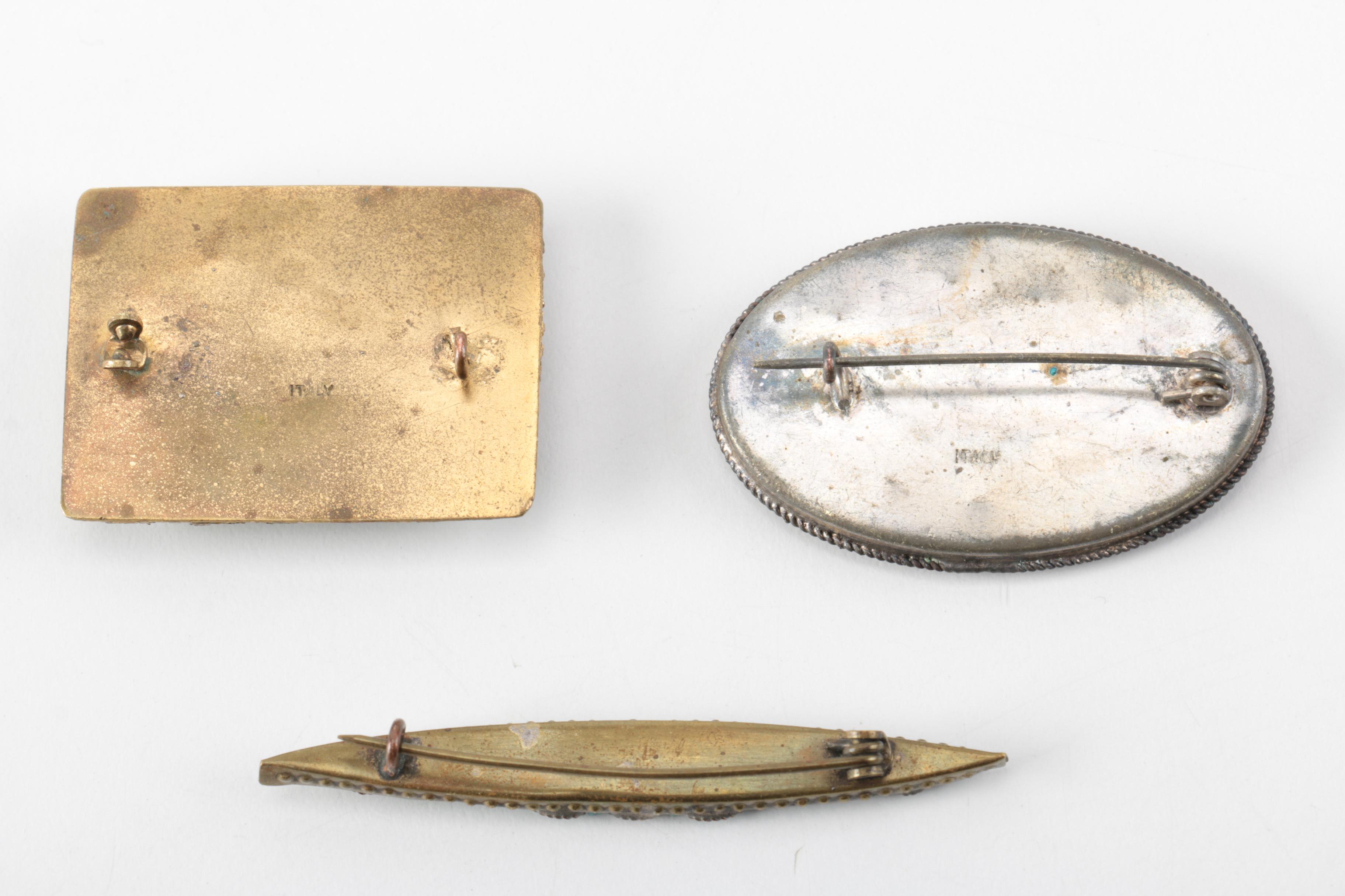 Grouping of Vintage Micro Mosaic Brooches and Pendant