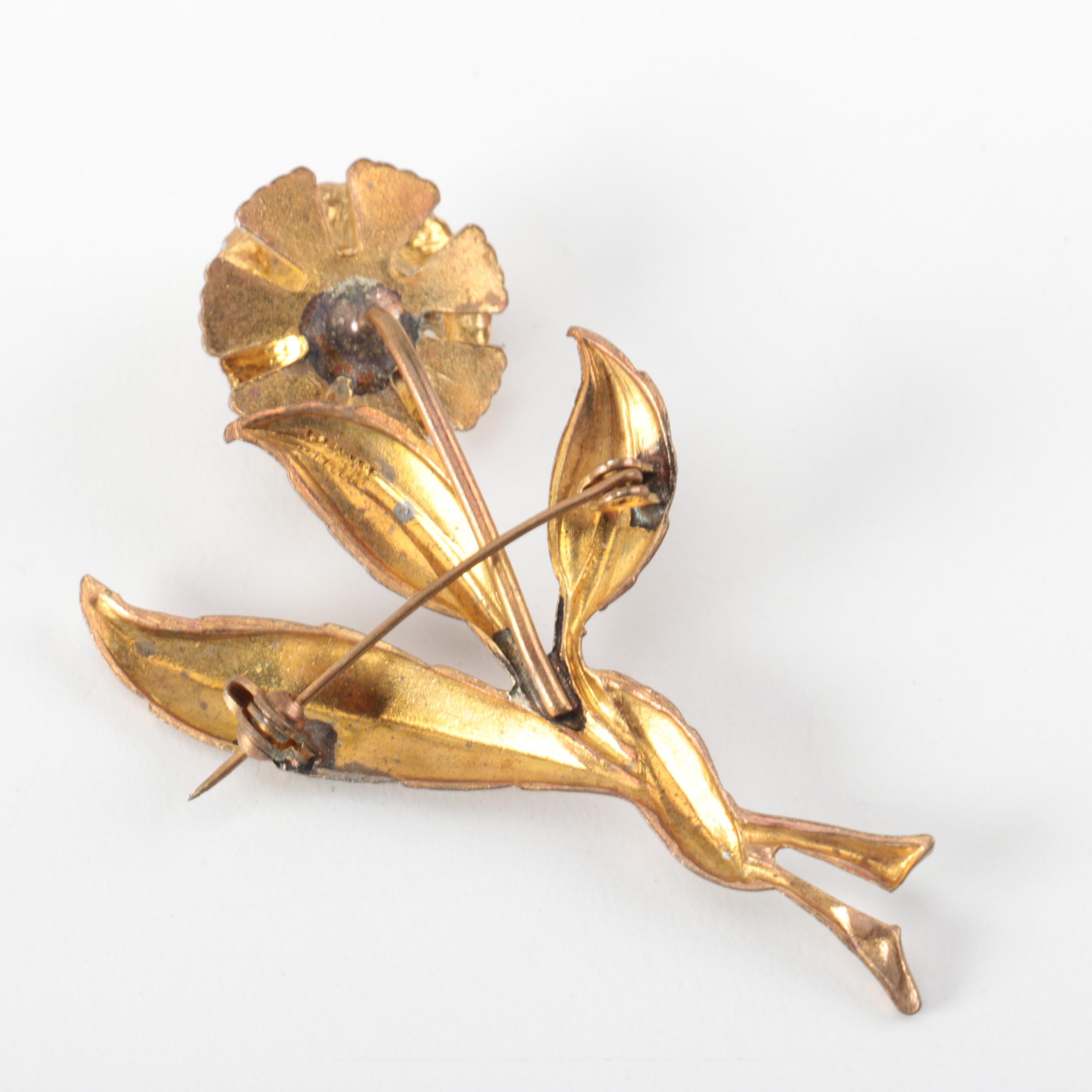 Assortment of Vintage Damascene Jewelry