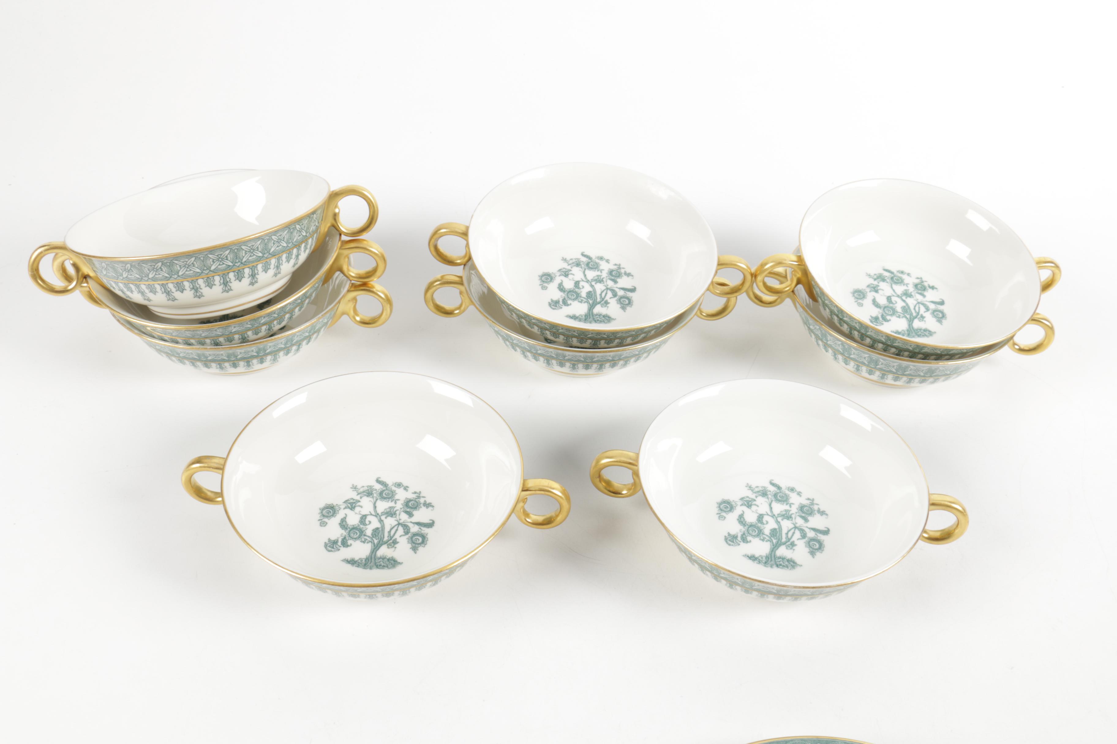 Circa 1950 Theodore Haviland "Cambridge" Porcelain Tableware