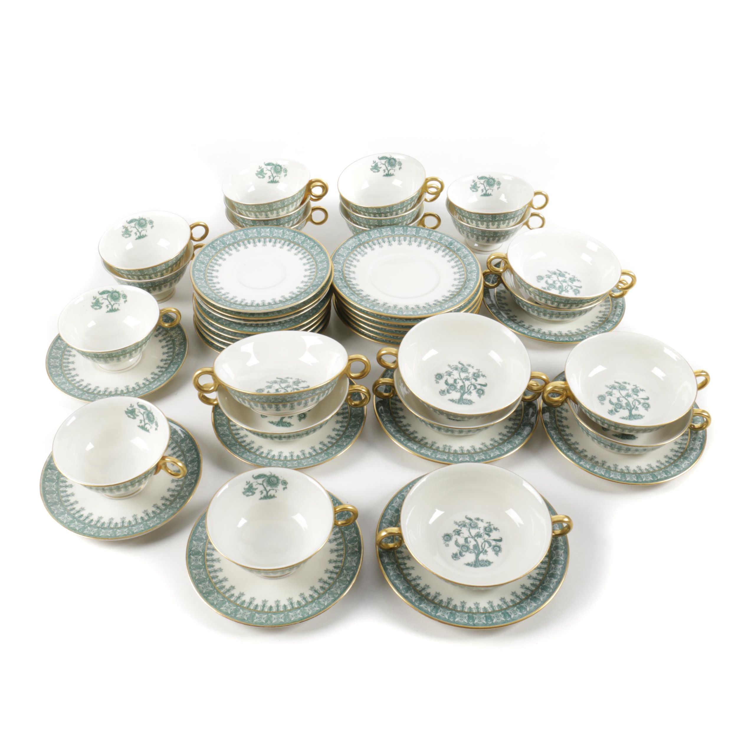 Circa 1950 Theodore Haviland "Cambridge" Porcelain Tableware