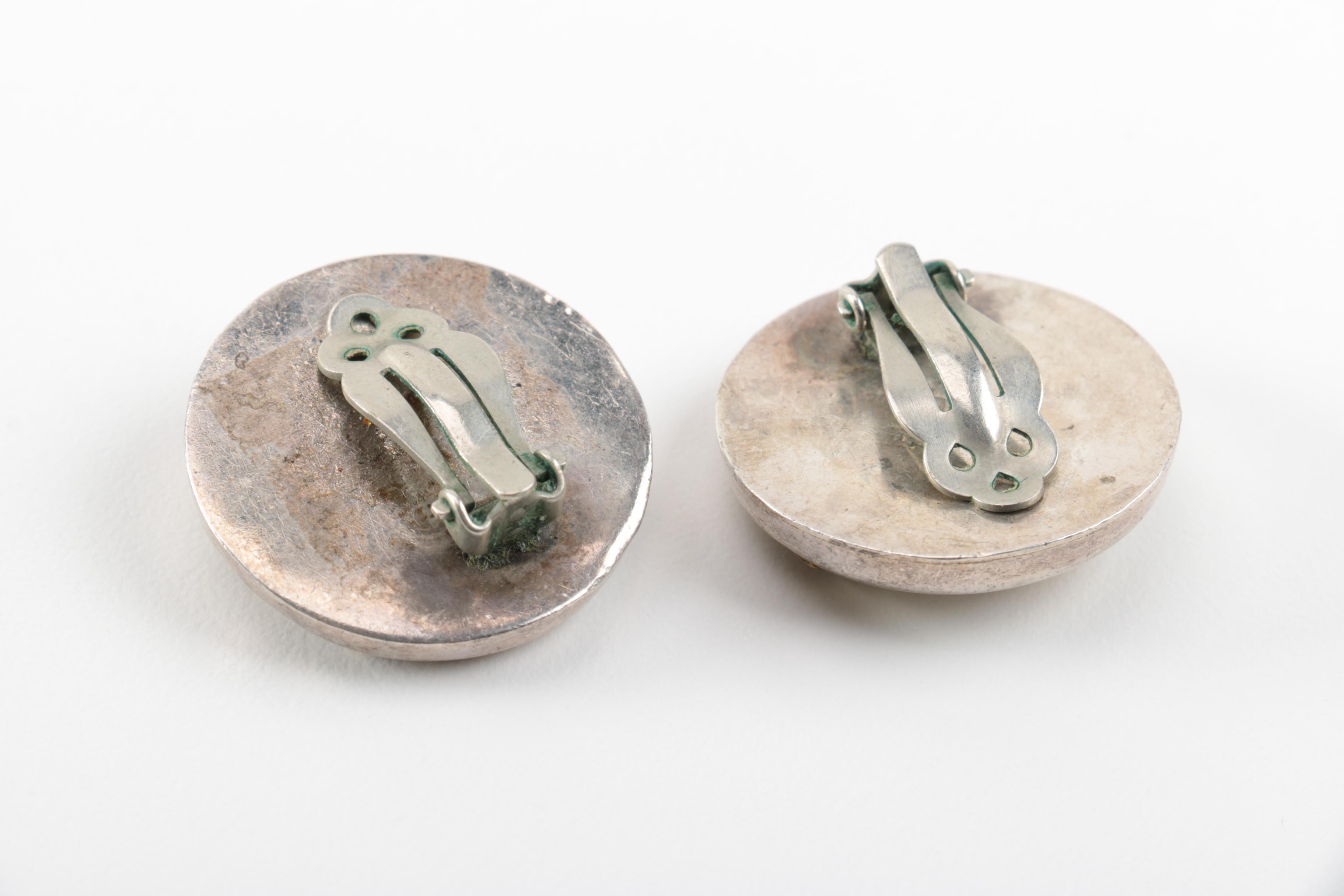 Selection of Sterling Silver Clip-On Earrings