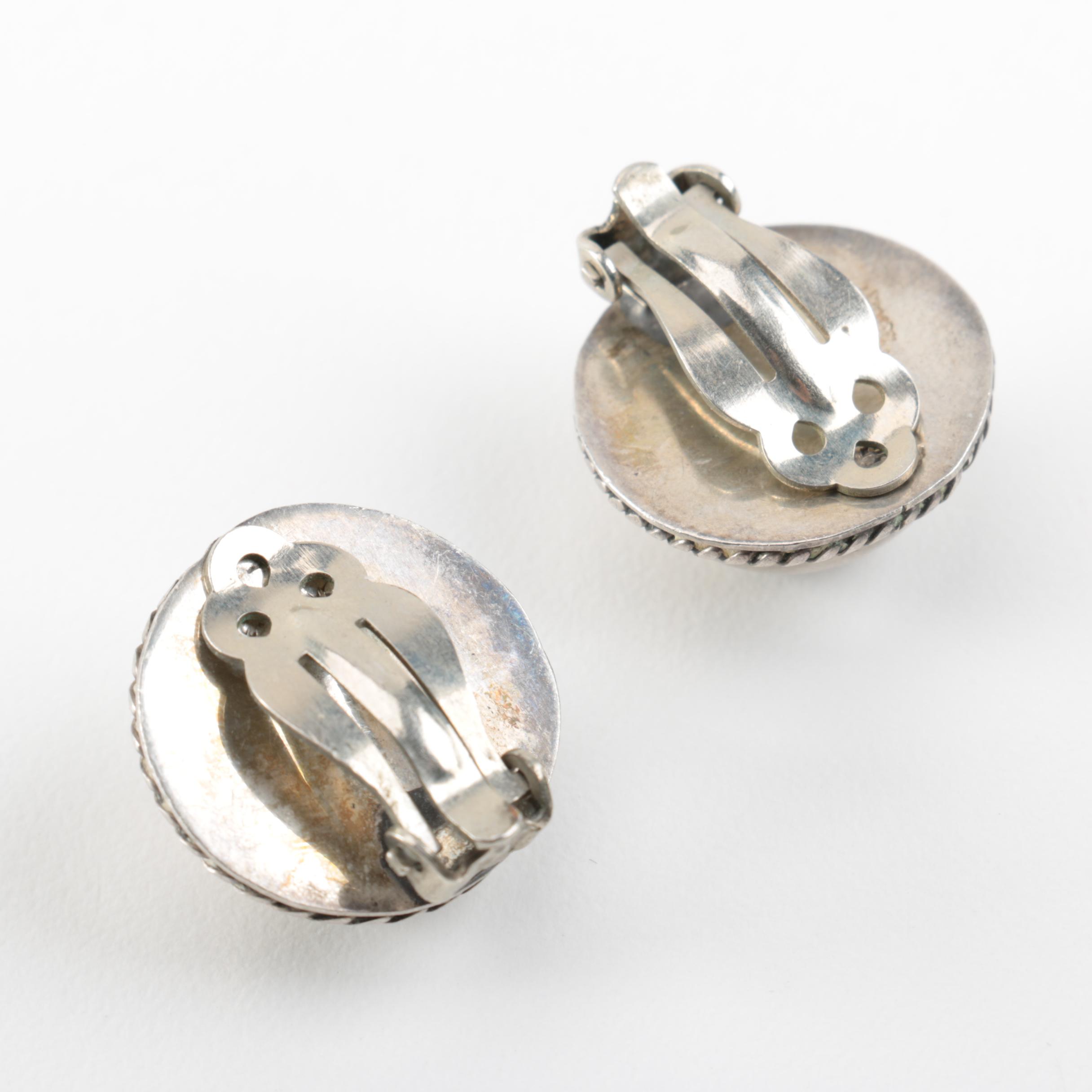 Selection of Sterling Silver Clip-On Earrings