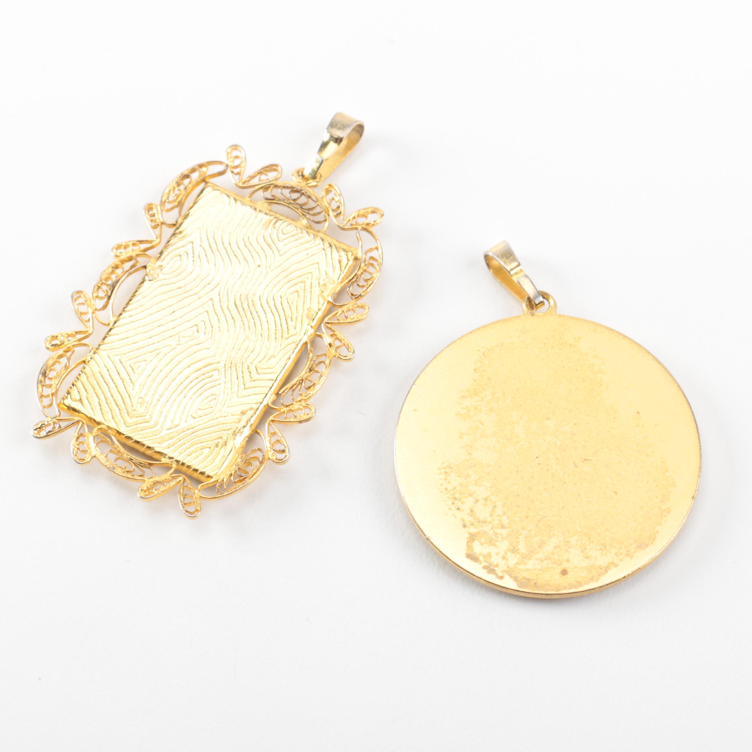 Grouping of Vintage Damascene Jewelry