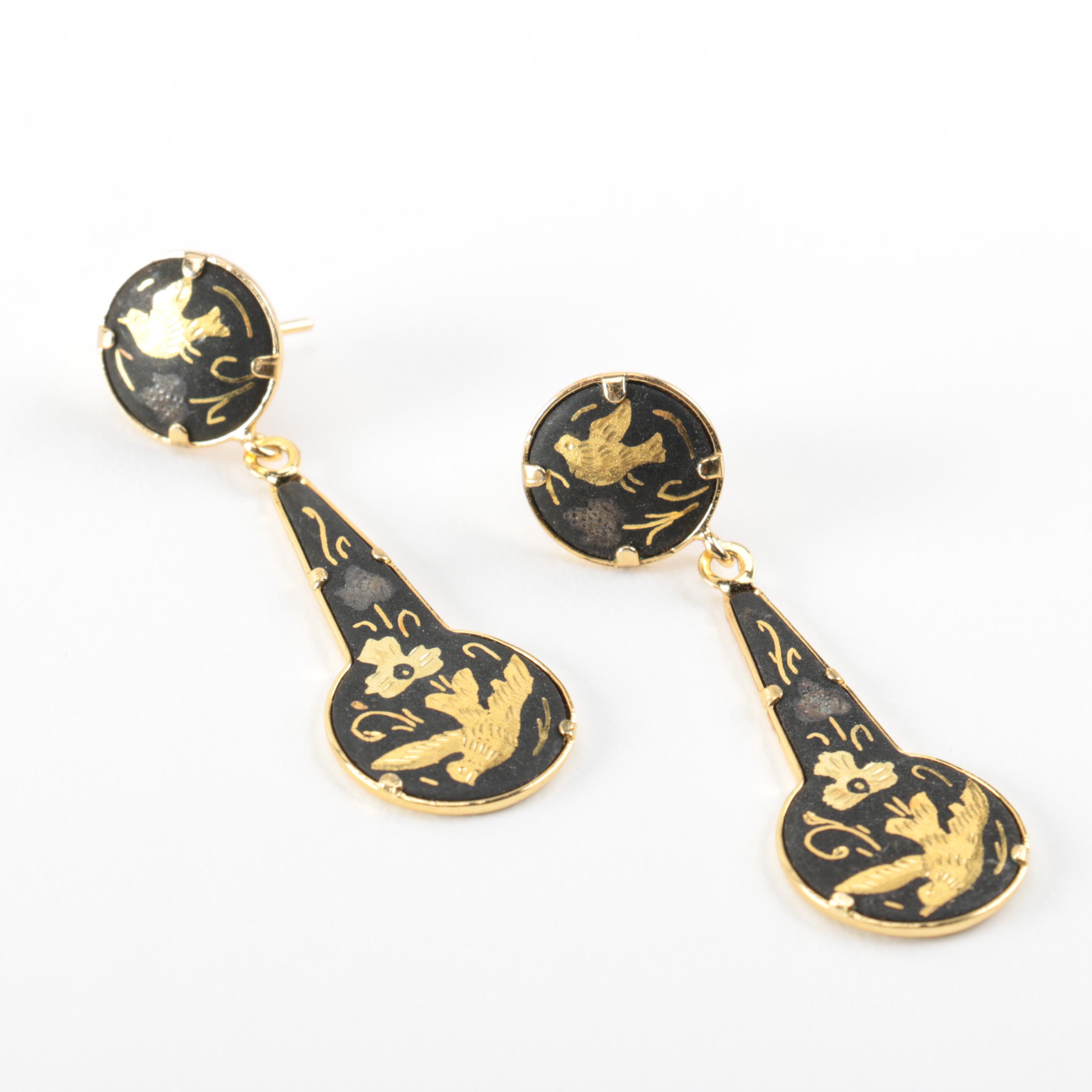 Collection of Vintage Damascene Jewelry