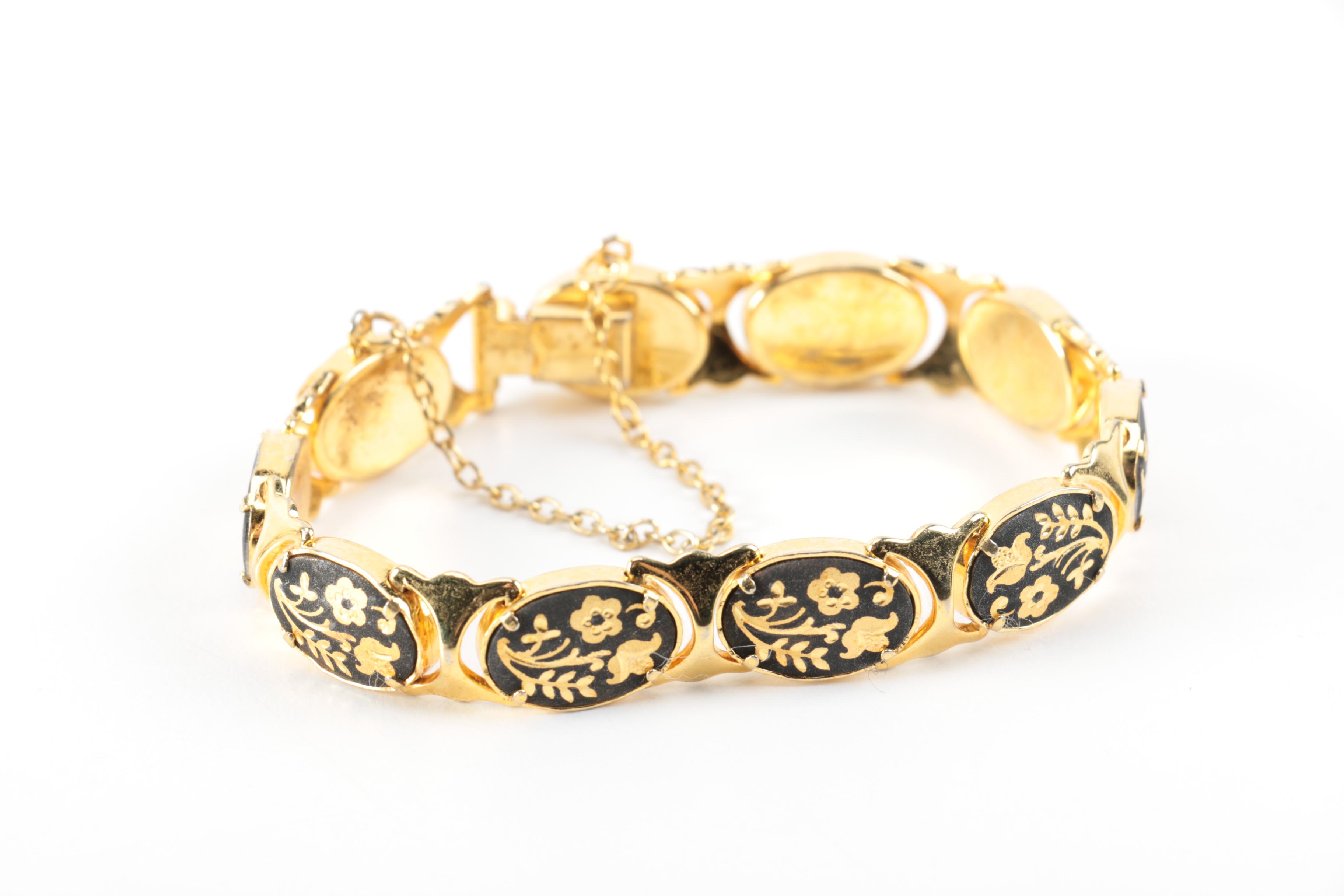 Collection of Floral Themed Vintage Costume Jewelry