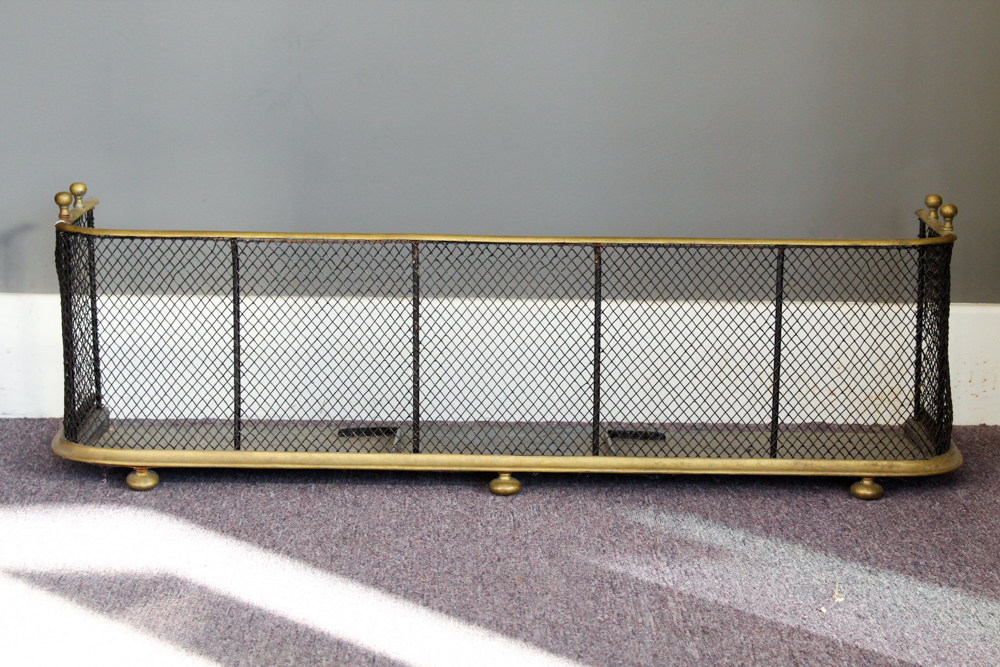 Antique Brass Fire Fender