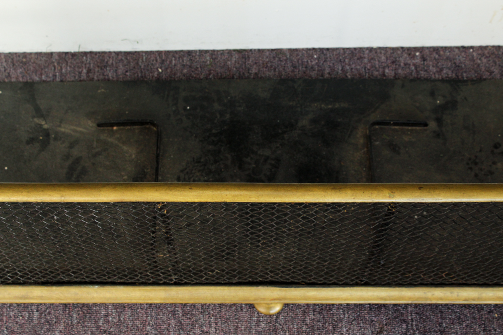 Antique Brass Fire Fender