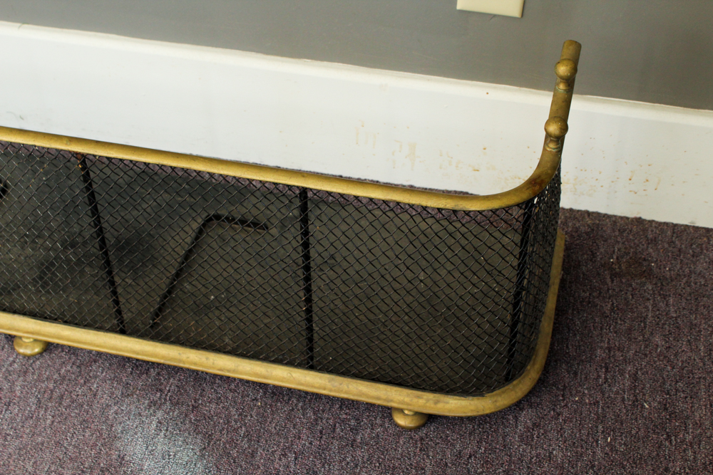 Antique Brass Fire Fender