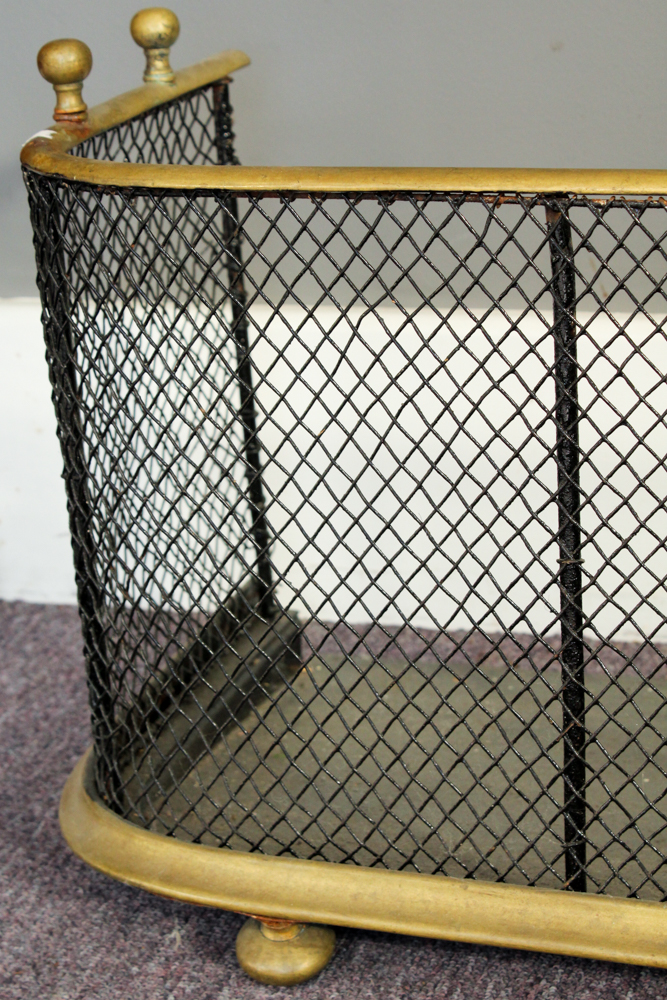 Antique Brass Fire Fender