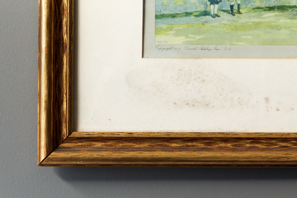 Offset Lithograph J. C. Clayhorn "Old Bruton Church"