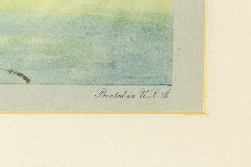 Offset Lithograph J. C. Clayhorn "Old Bruton Church"