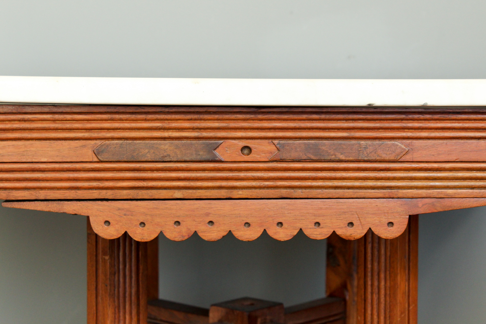 Eastlake Marble Top Parlor Table