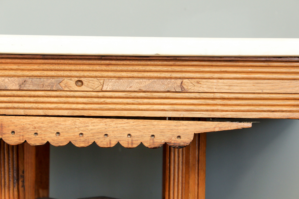 Eastlake Marble Top Parlor Table