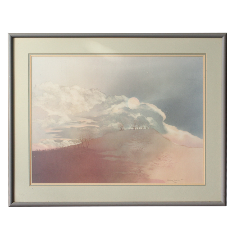 Pamela Hassler Signed Framed Offset Lithograph