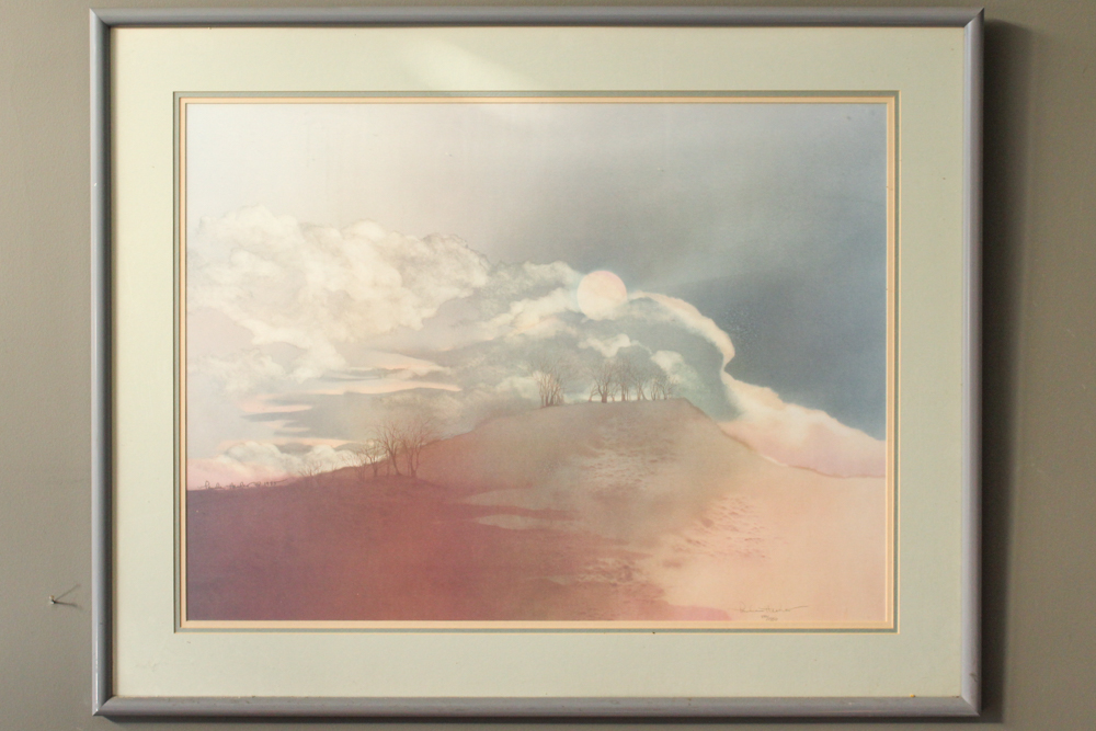 Pamela Hassler Signed Framed Offset Lithograph